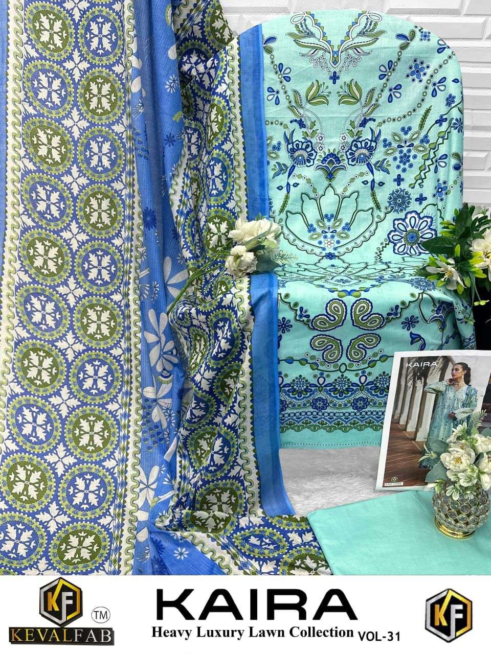 KEVAL FAB KAIRA VOL 31 LAWN COTTON DIGITAL PRINT SALWAR SUITS