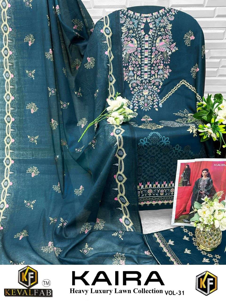 KEVAL FAB KAIRA VOL 31 LAWN COTTON DIGITAL PRINT SALWAR SUITS