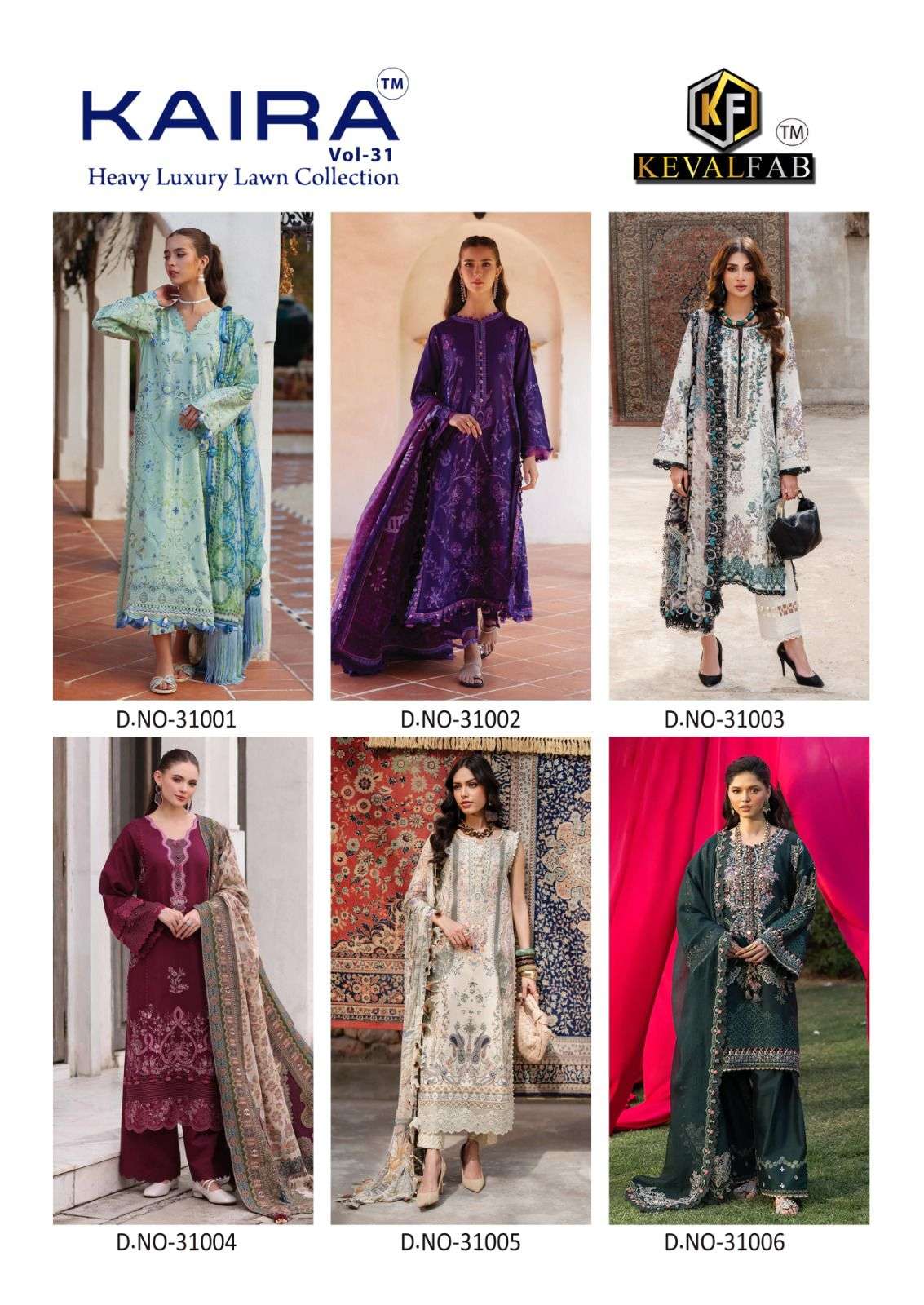 KEVAL FAB KAIRA VOL 31 LAWN COTTON DIGITAL PRINT SALWAR SUITS