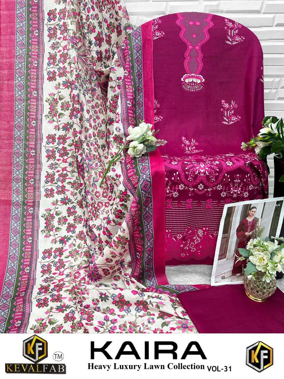 KEVAL FAB KAIRA VOL 31 LAWN COTTON DIGITAL PRINT SALWAR SUITS