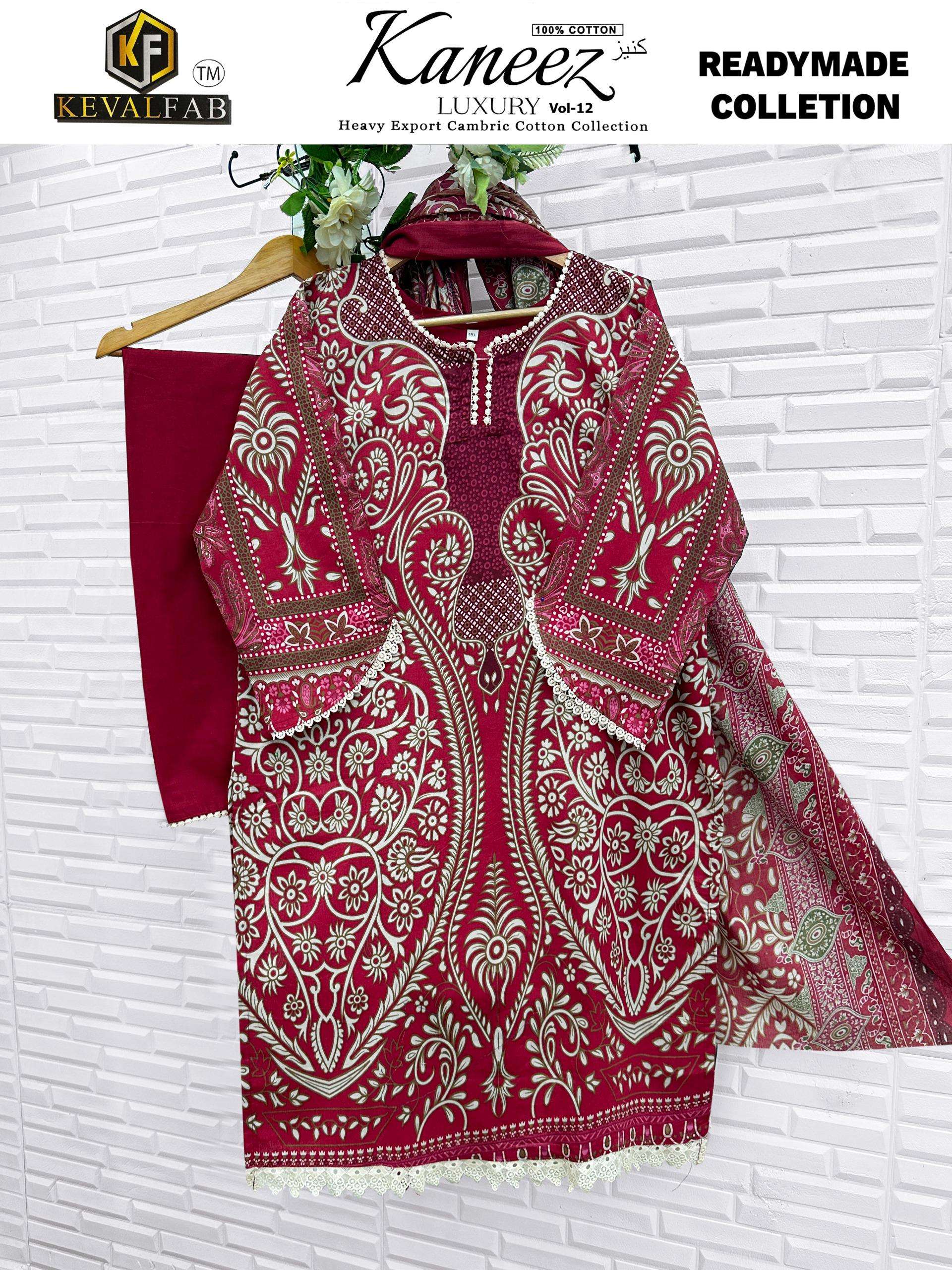 KEVAL FAB KANEEZ HEAVY COTTON LUXURY READY MADE COLLECTION VOL12