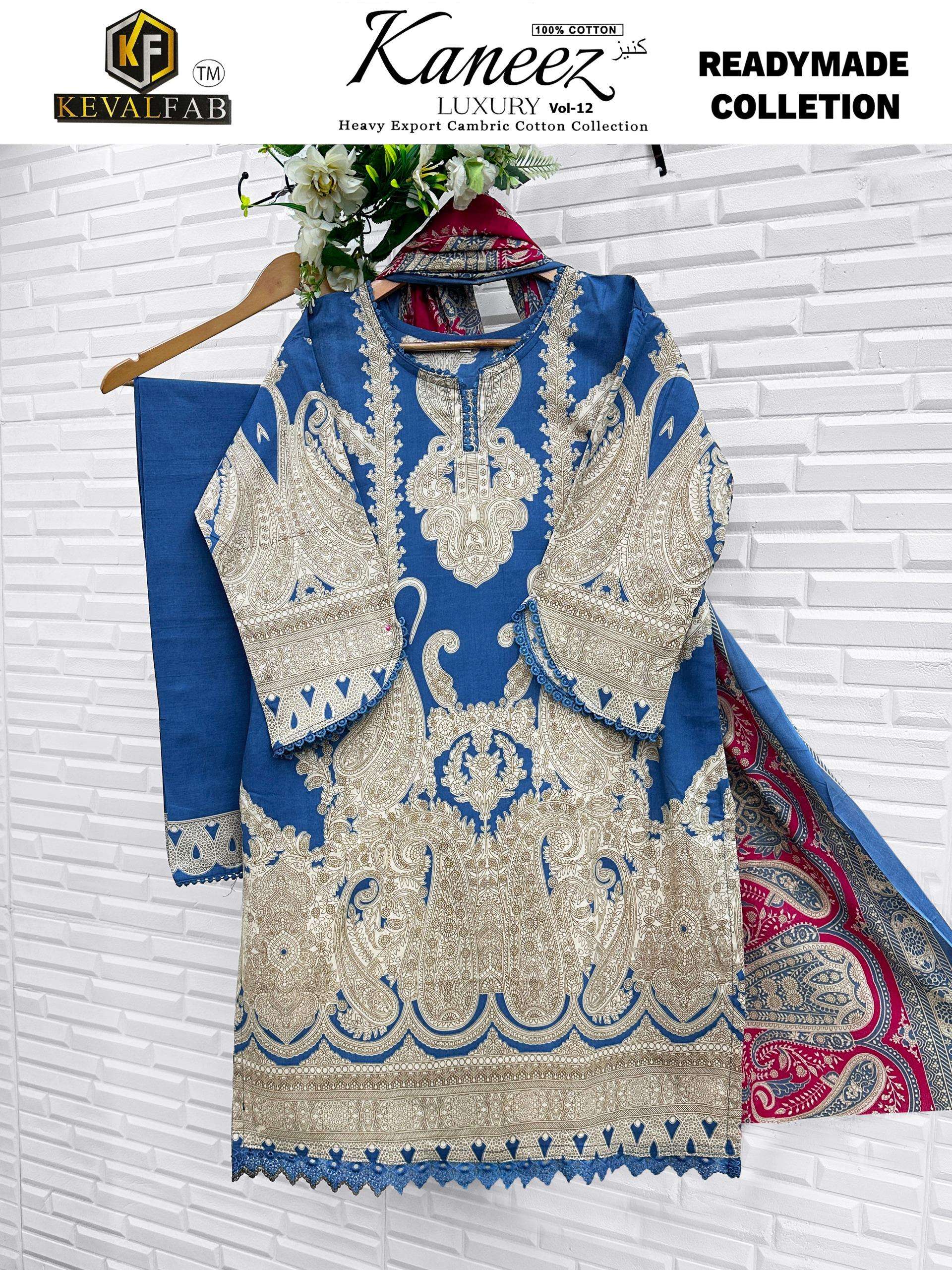 KEVAL FAB KANEEZ HEAVY COTTON LUXURY READY MADE COLLECTION VOL12