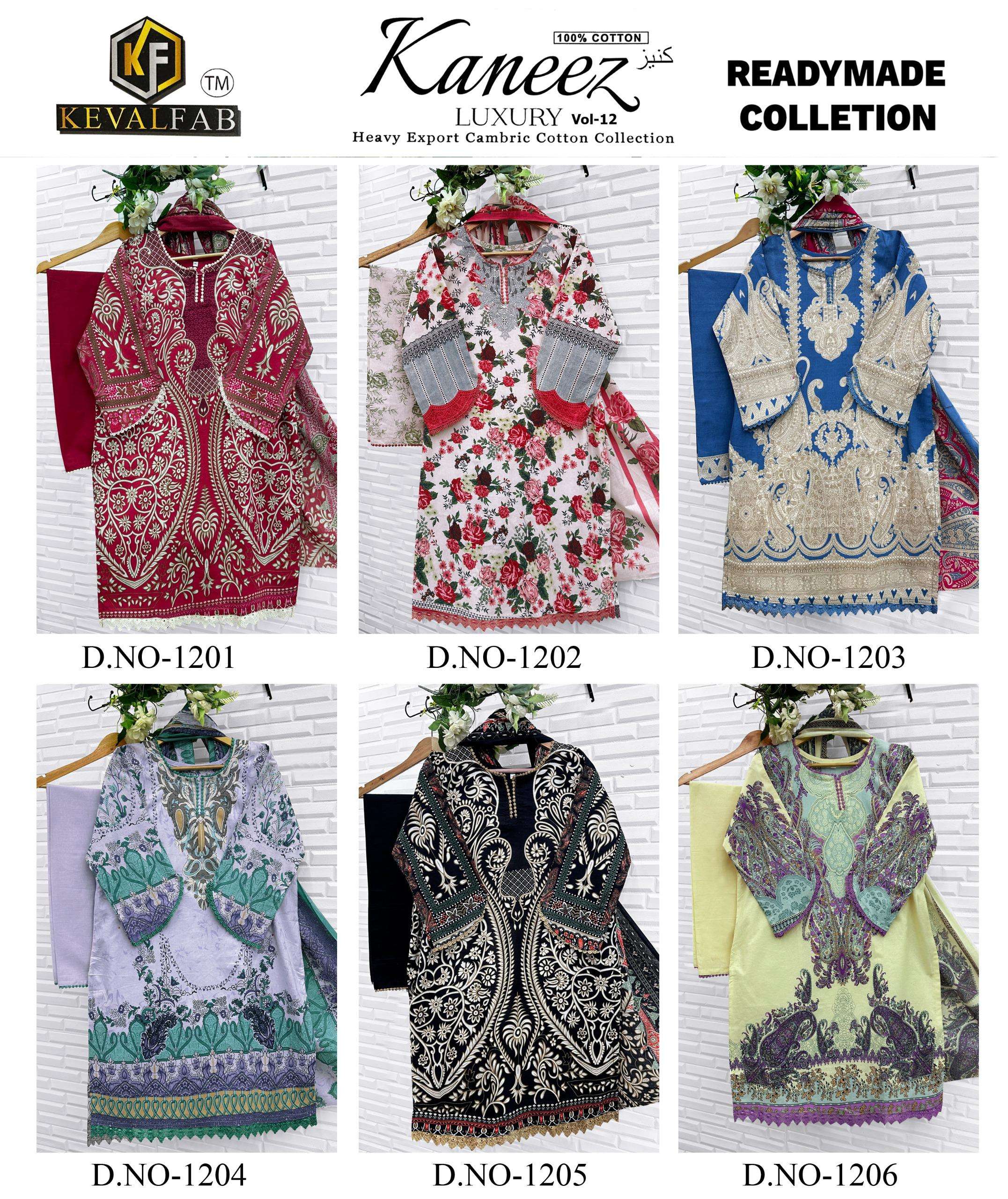 KEVAL FAB KANEEZ HEAVY COTTON LUXURY READY MADE COLLECTION VOL12