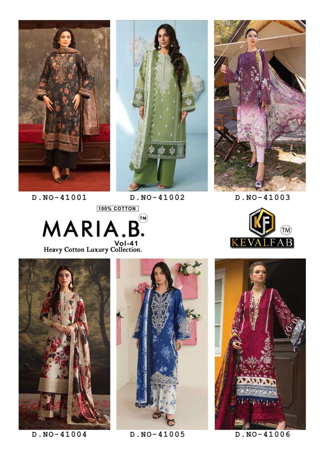 KEVAL FAB MARIA B VOL 41 COTTON DIGITAL PRINT SALWAR SUIT
