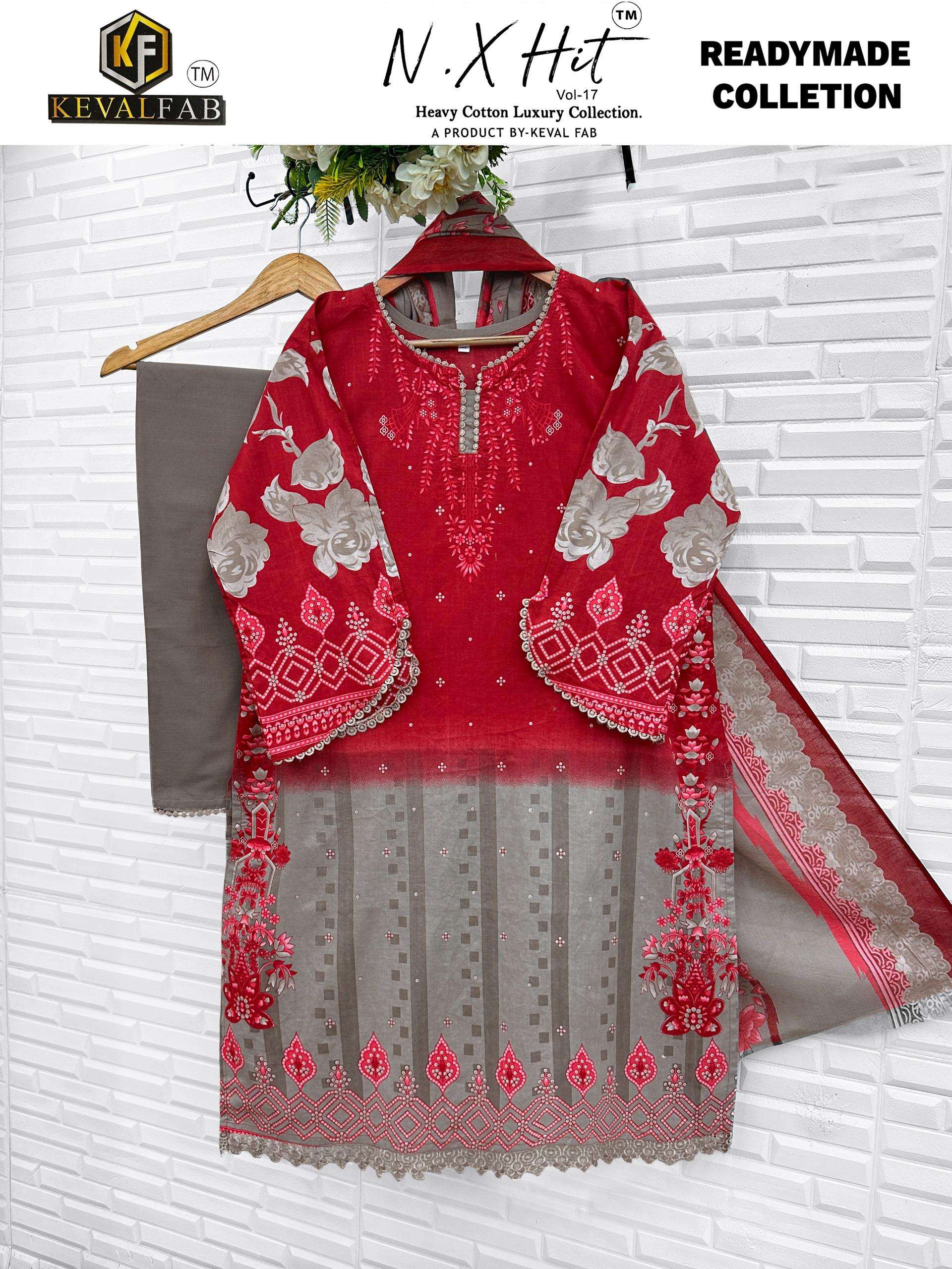 KEVAL FAB NX HIT COTTON LUXURY COLLECTION VOL 17 READY MADE COLLECTION 