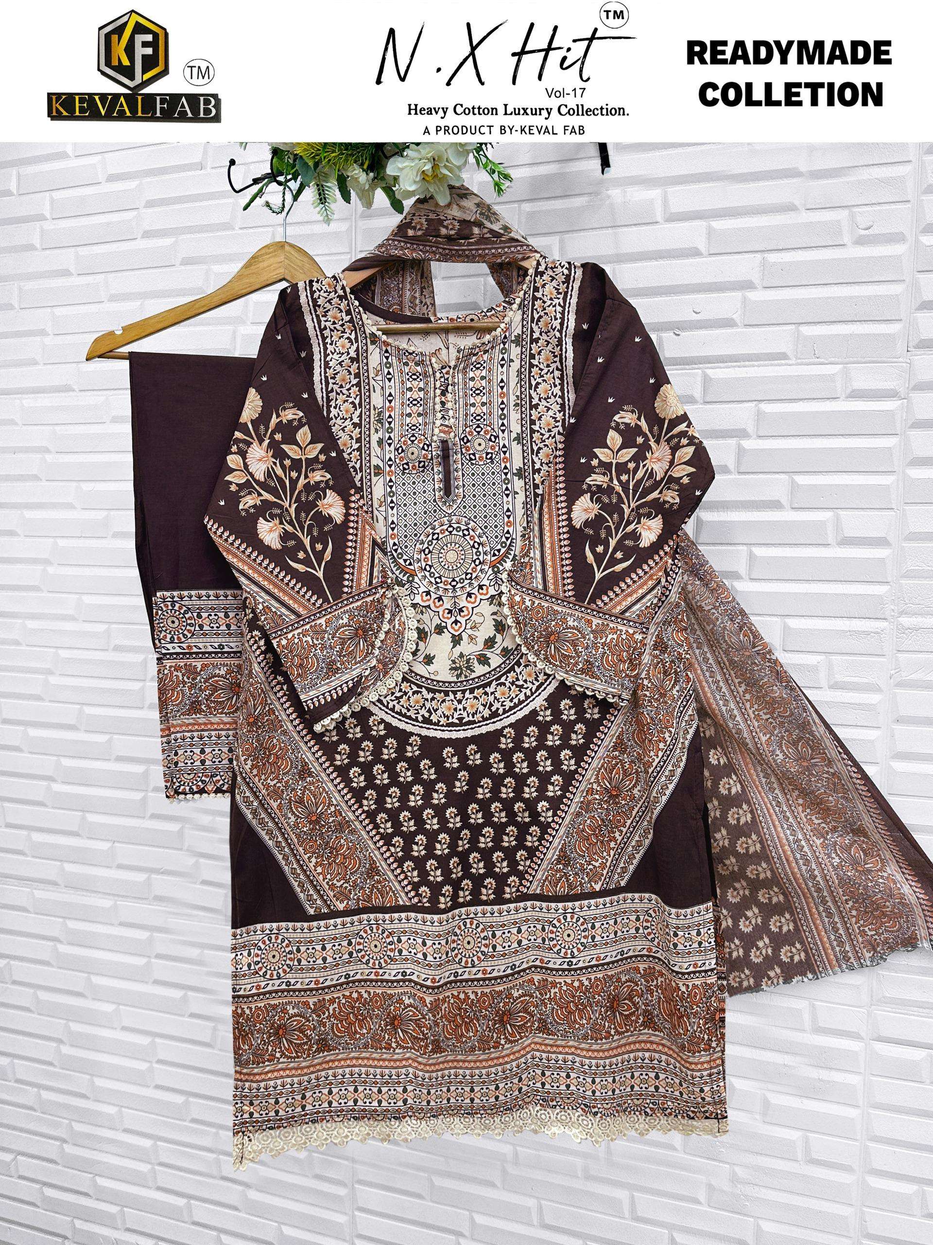 KEVAL FAB NX HIT COTTON LUXURY COLLECTION VOL 17 READY MADE COLLECTION 