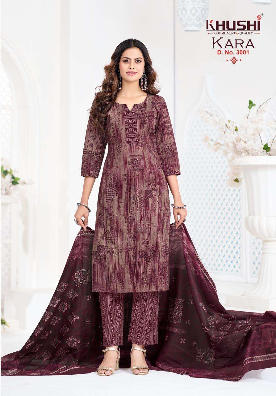 KHUSHI KARA VOL 3 COTTON PRINT READY MADE LADIES SUIT