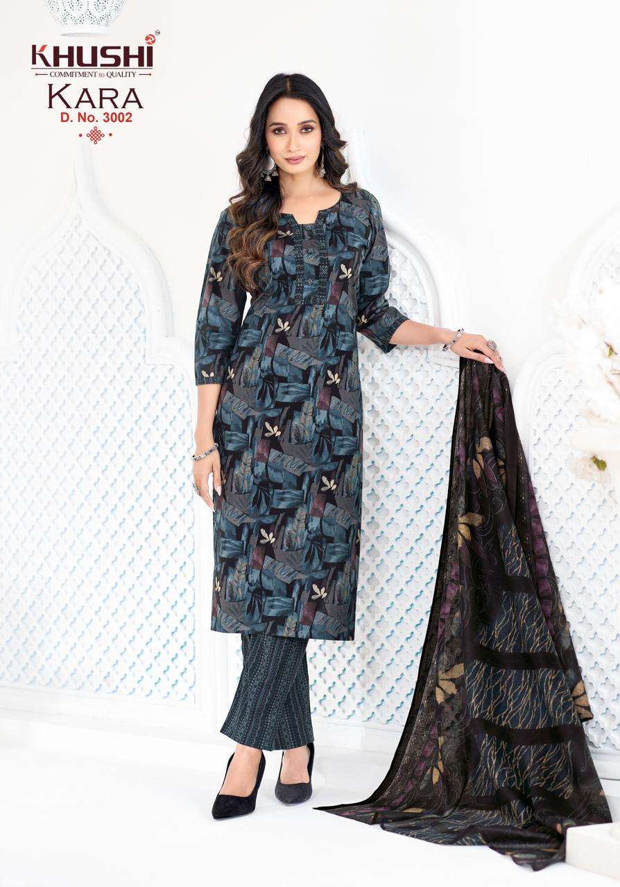 KHUSHI KARA VOL 3 COTTON PRINT READY MADE LADIES SUIT