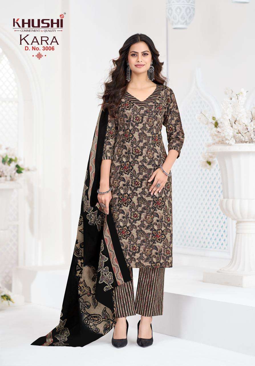 KHUSHI KARA VOL 3 COTTON PRINT READY MADE LADIES SUIT