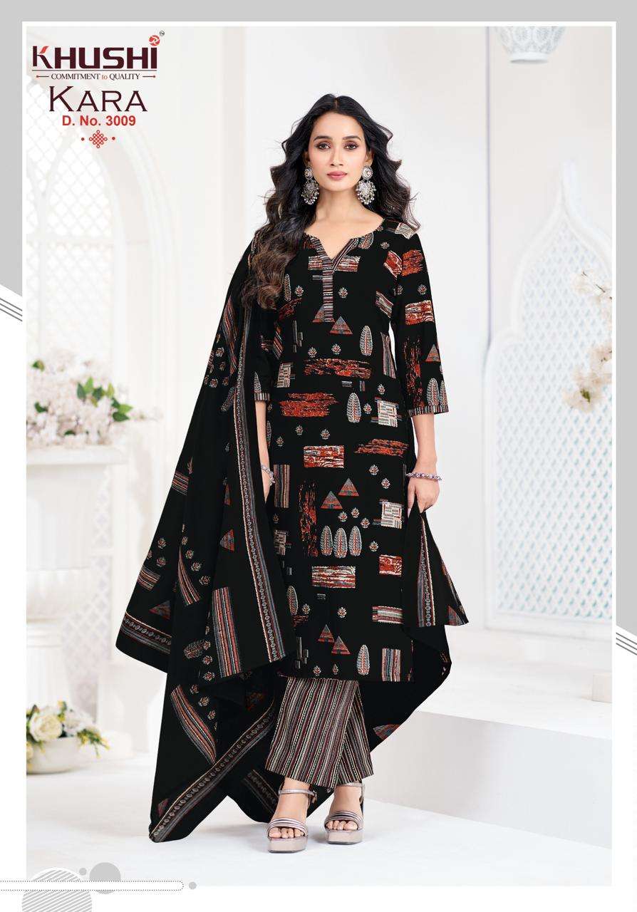 KHUSHI KARA VOL 3 COTTON PRINT READY MADE LADIES SUIT