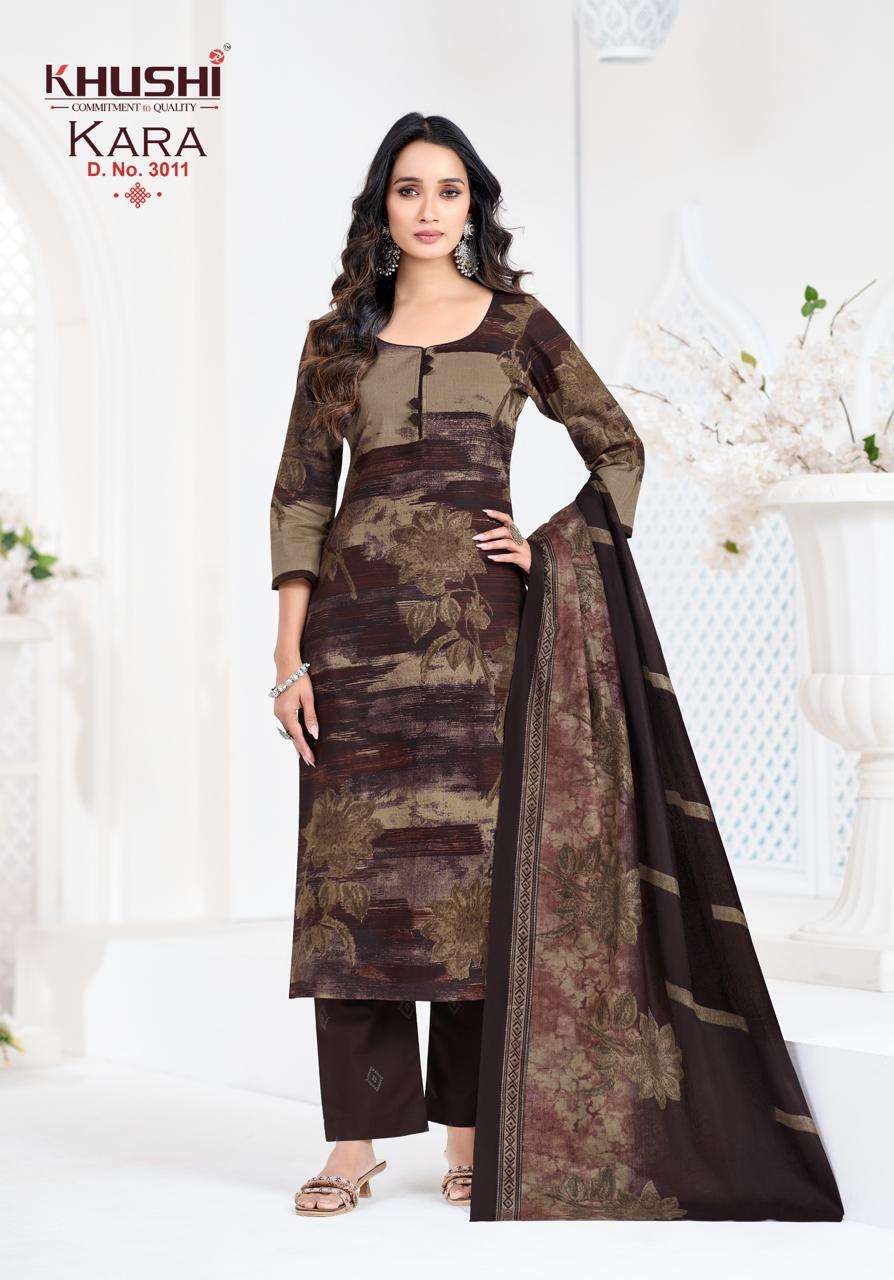 KHUSHI KARA VOL 3 COTTON PRINT READY MADE LADIES SUIT