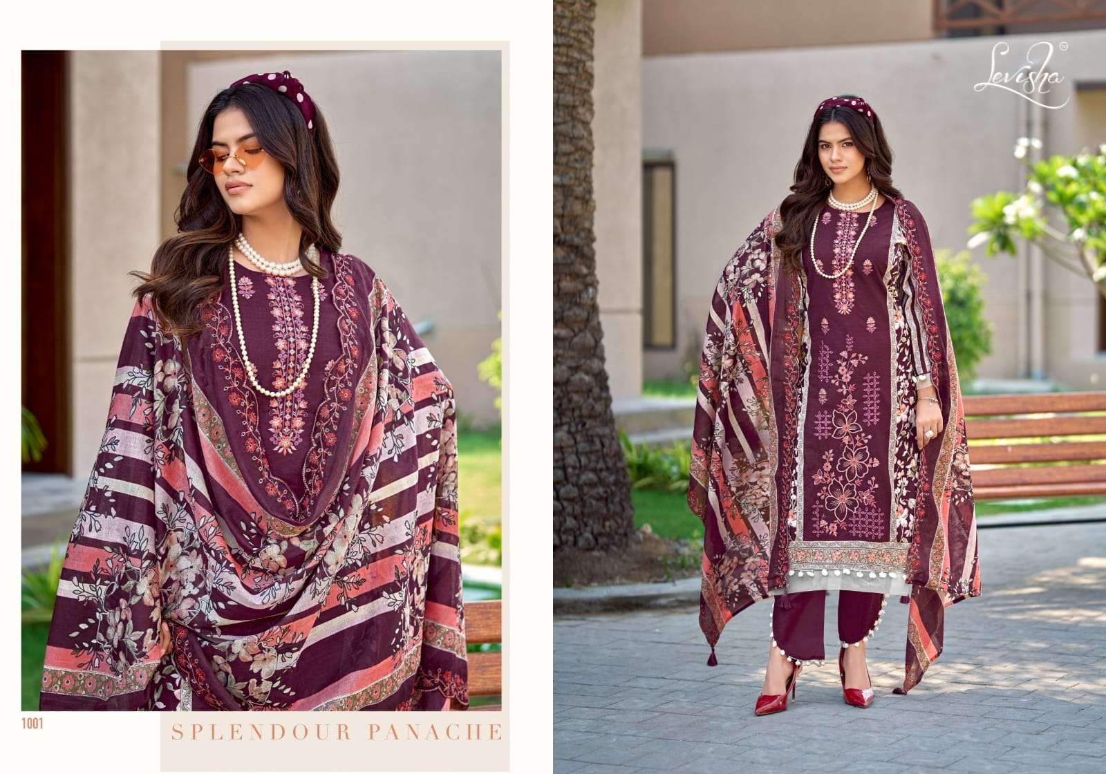LEVISHA MADHUBALA VOL 16 LAWN COTTON DIGITAL PRINT WITH FANCY EMBROIDERY WORK SUIT