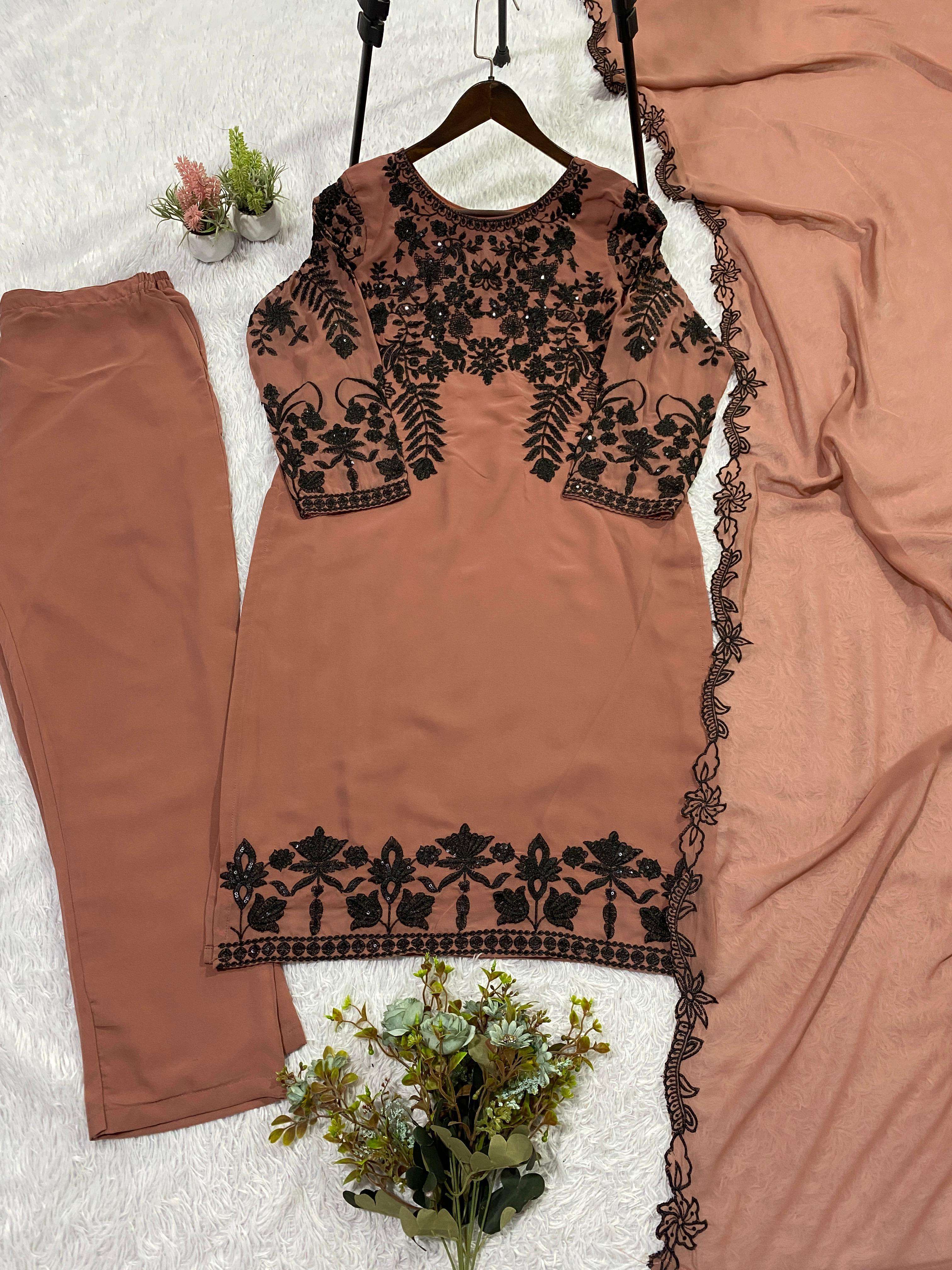 LG 2098 GEORGETTE SEQUENCE DESIGNER PARTY WEAR LADIES SUIT