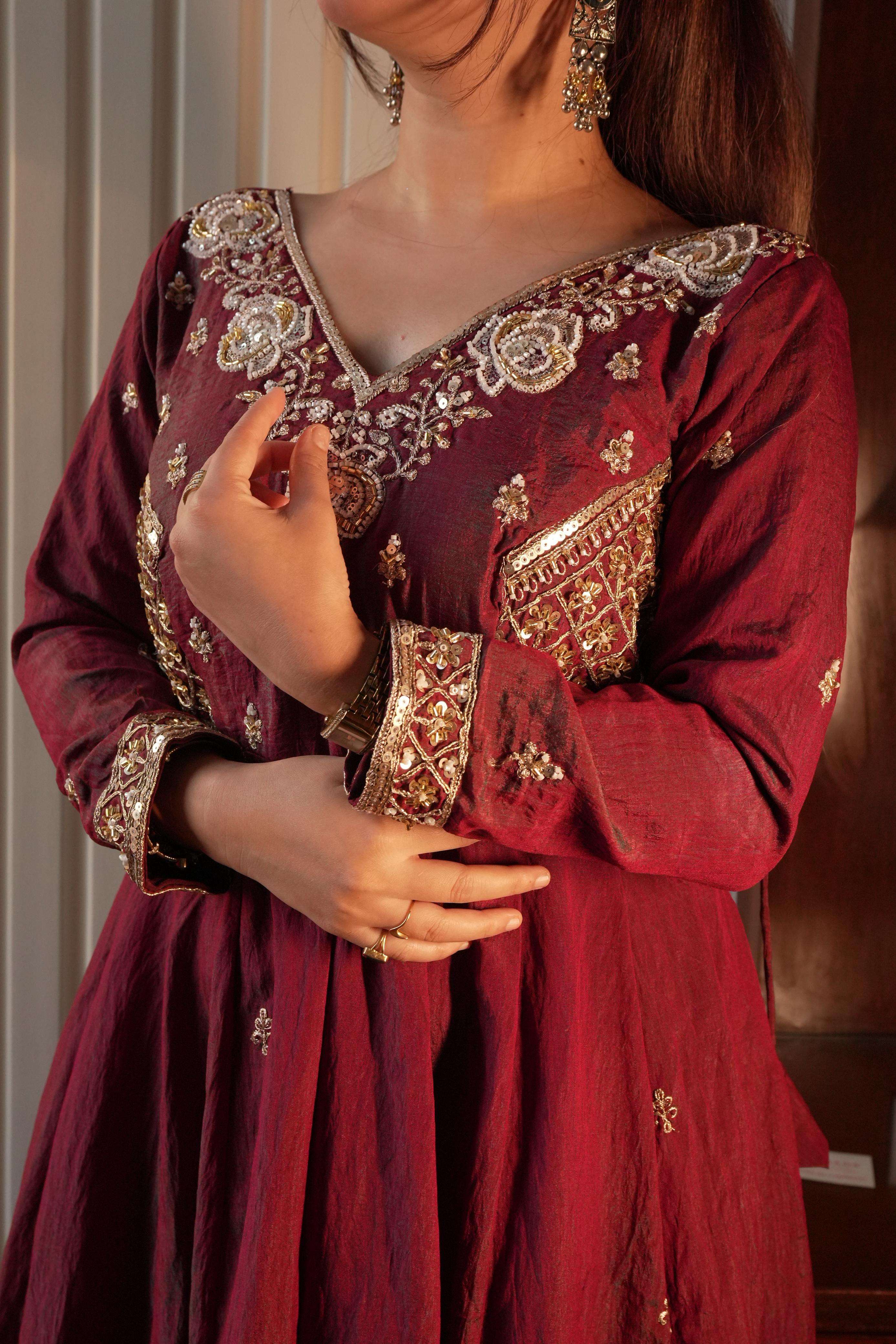 LM 19 SILK DESIGNER PARTY WEAR LADIES GOWN PANT WITH DUPATTA COMBO SET 