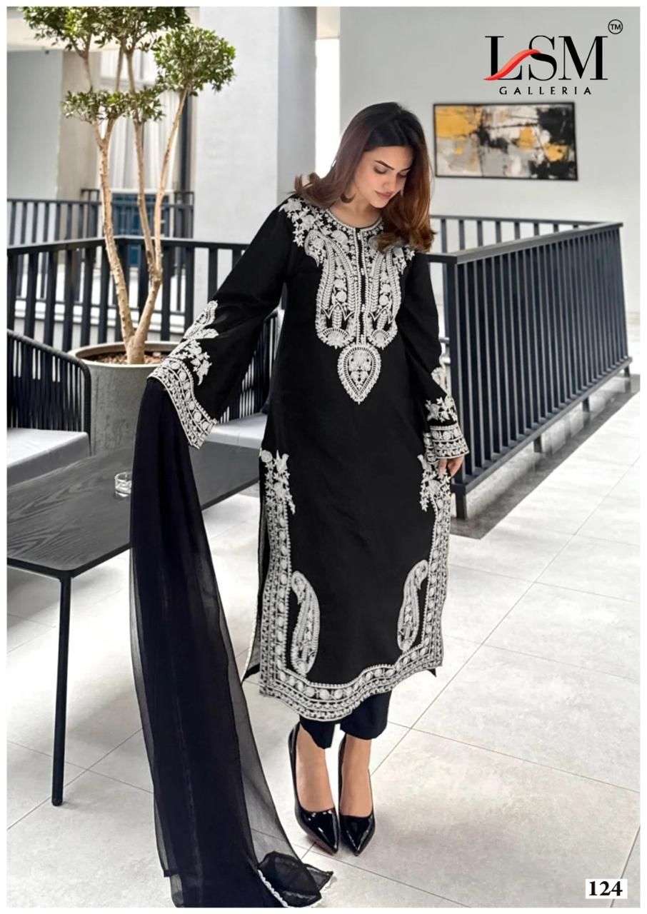 LSM GALLERIA BLACK AND WHITE HEAVY LUXURY LAWN COLLECTION VOL 2