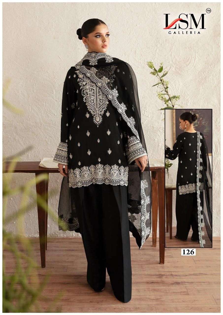 LSM GALLERIA BLACK AND WHITE HEAVY LUXURY LAWN READY MADE COLLECTION VOL 2