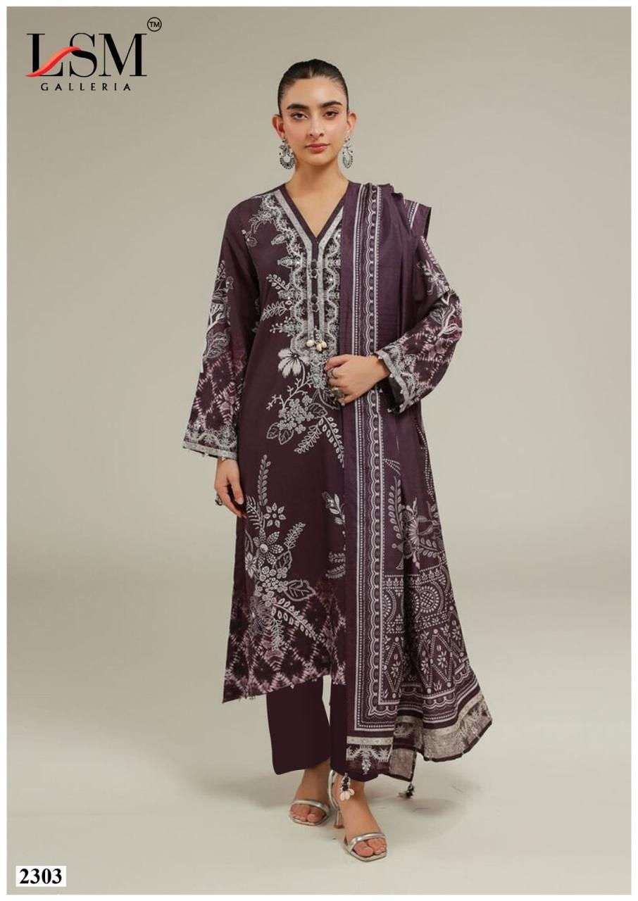 LSM GALLERIA PARIAN DREAM HEAVY LUXURY LAWN READY MADE COLLECTION VOL 23 