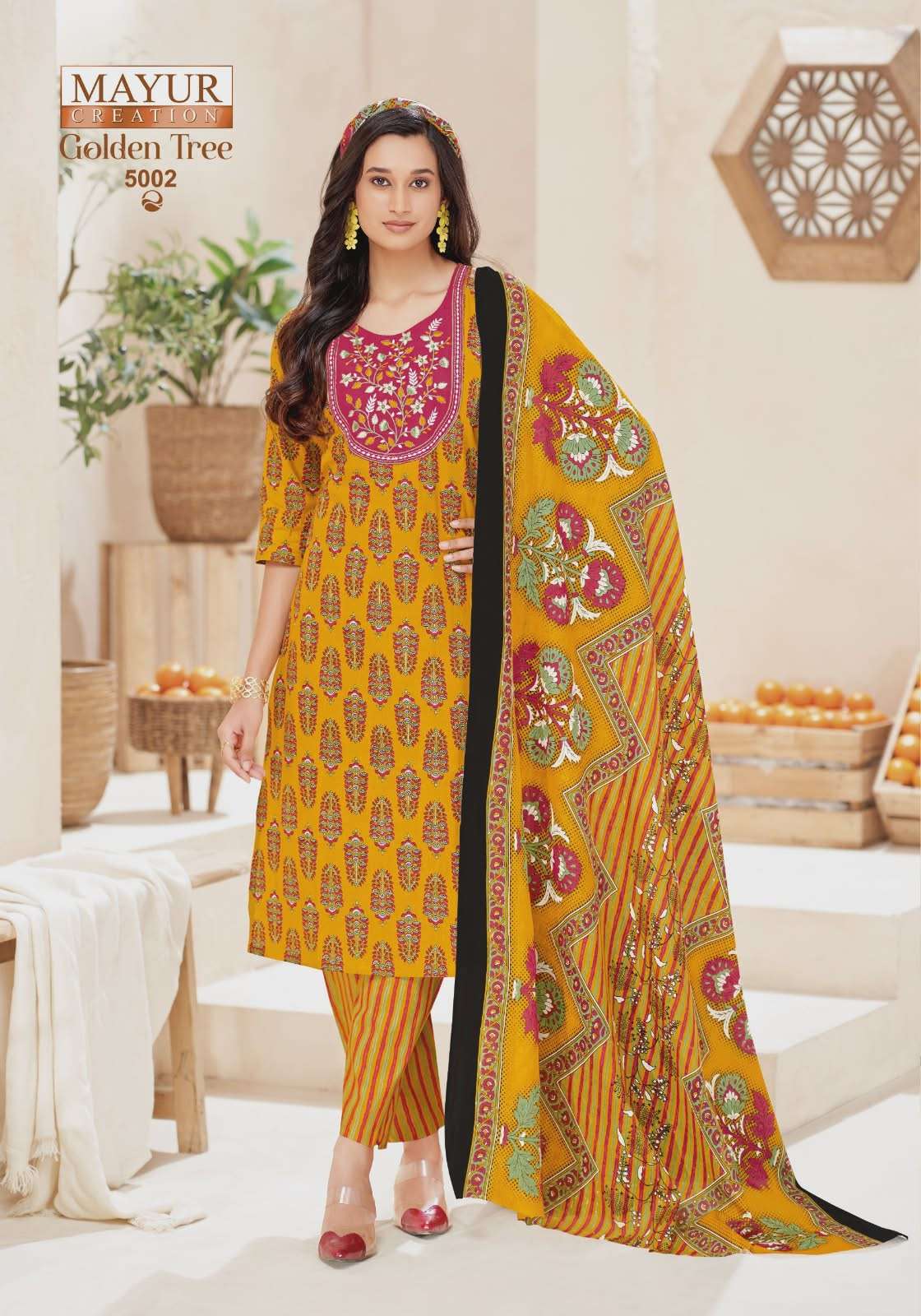 MAYUR CREATION GOLDEN TREE VOL 5 READY MADE COTTON SUIT