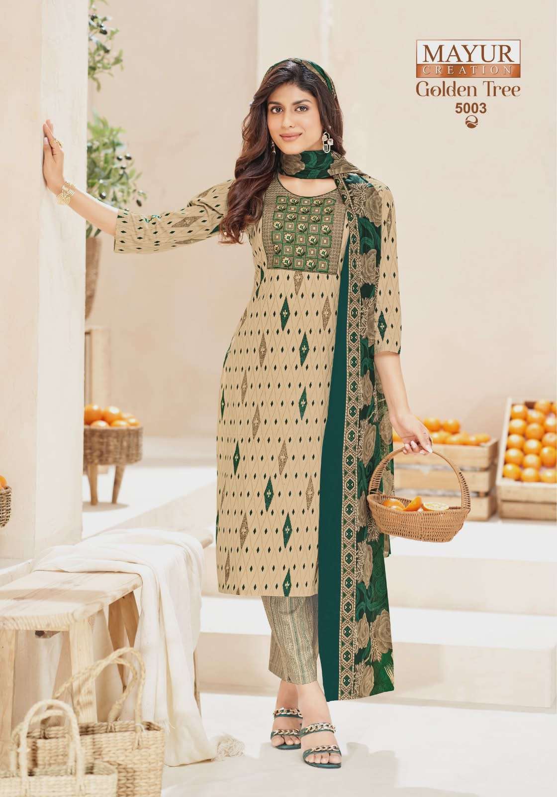 MAYUR CREATION GOLDEN TREE VOL 5 READY MADE COTTON SUIT