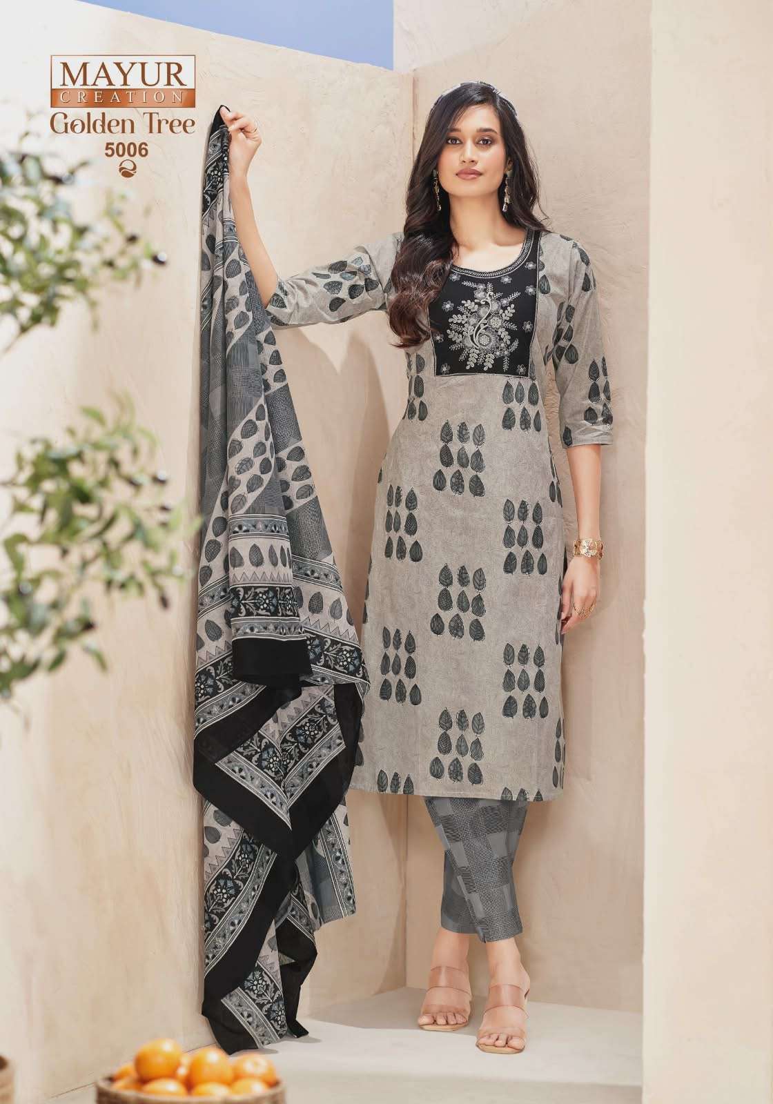 MAYUR CREATION GOLDEN TREE VOL 5 READY MADE COTTON SUIT