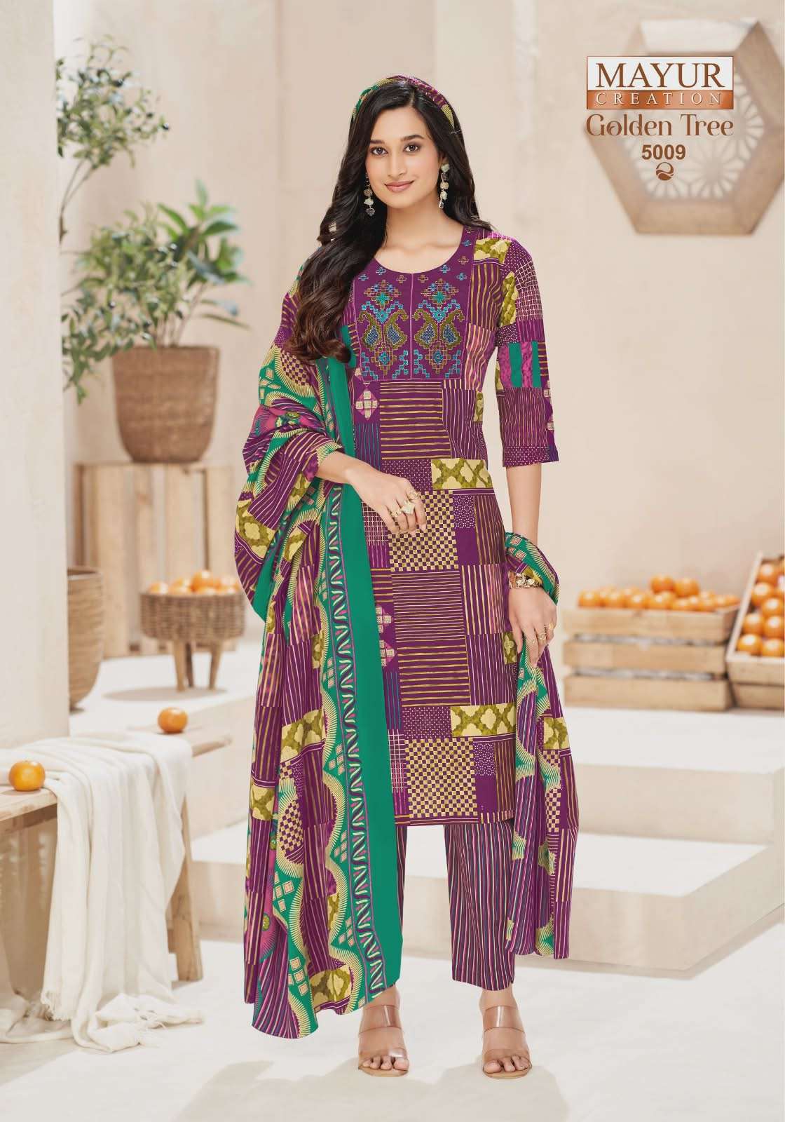 MAYUR CREATION GOLDEN TREE VOL 5 READY MADE COTTON SUIT