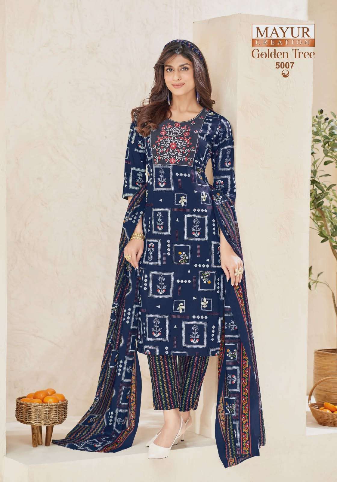 MAYUR CREATION GOLDEN TREE VOL 5 READY MADE COTTON SUIT