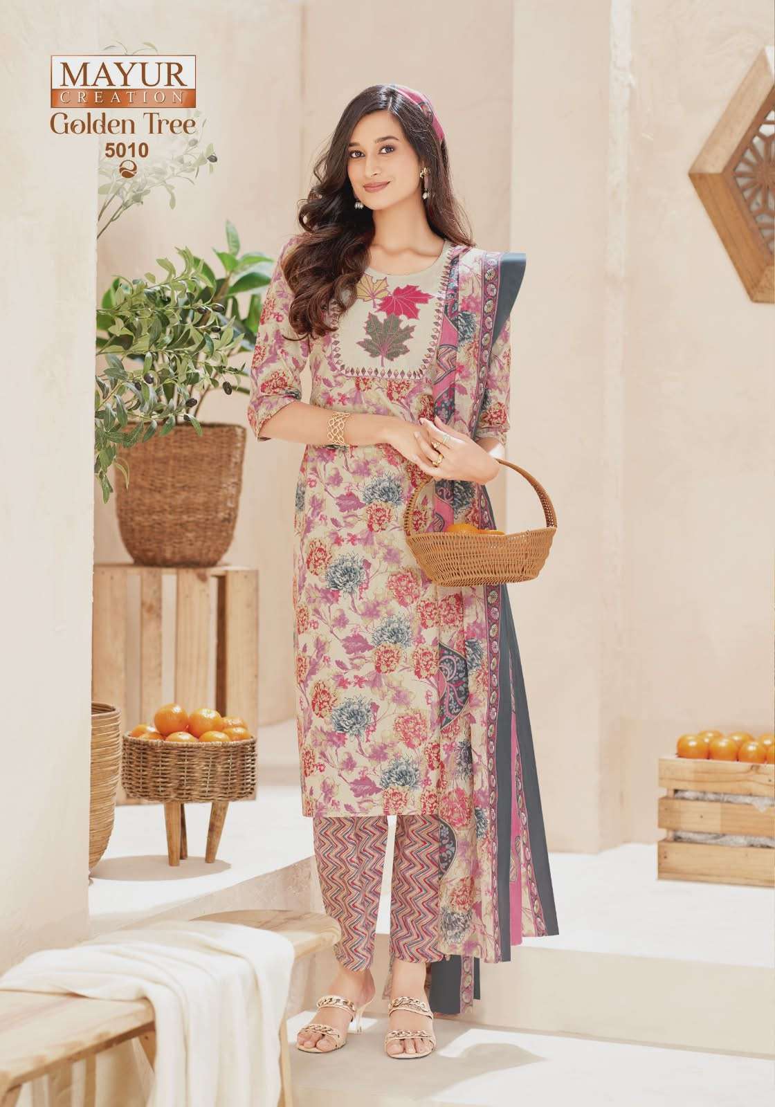 MAYUR CREATION GOLDEN TREE VOL 5 READY MADE COTTON SUIT