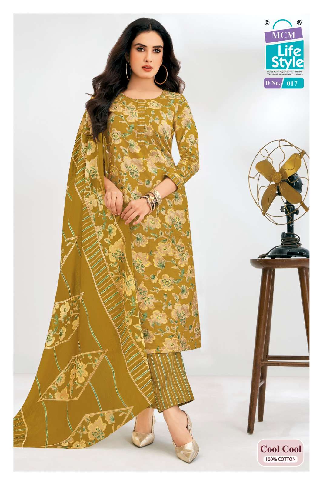MCM LIFESTYLE COOL COOL COTTON PRINTED LADIES KURTI BOTTOM AND DUPATTA SET 