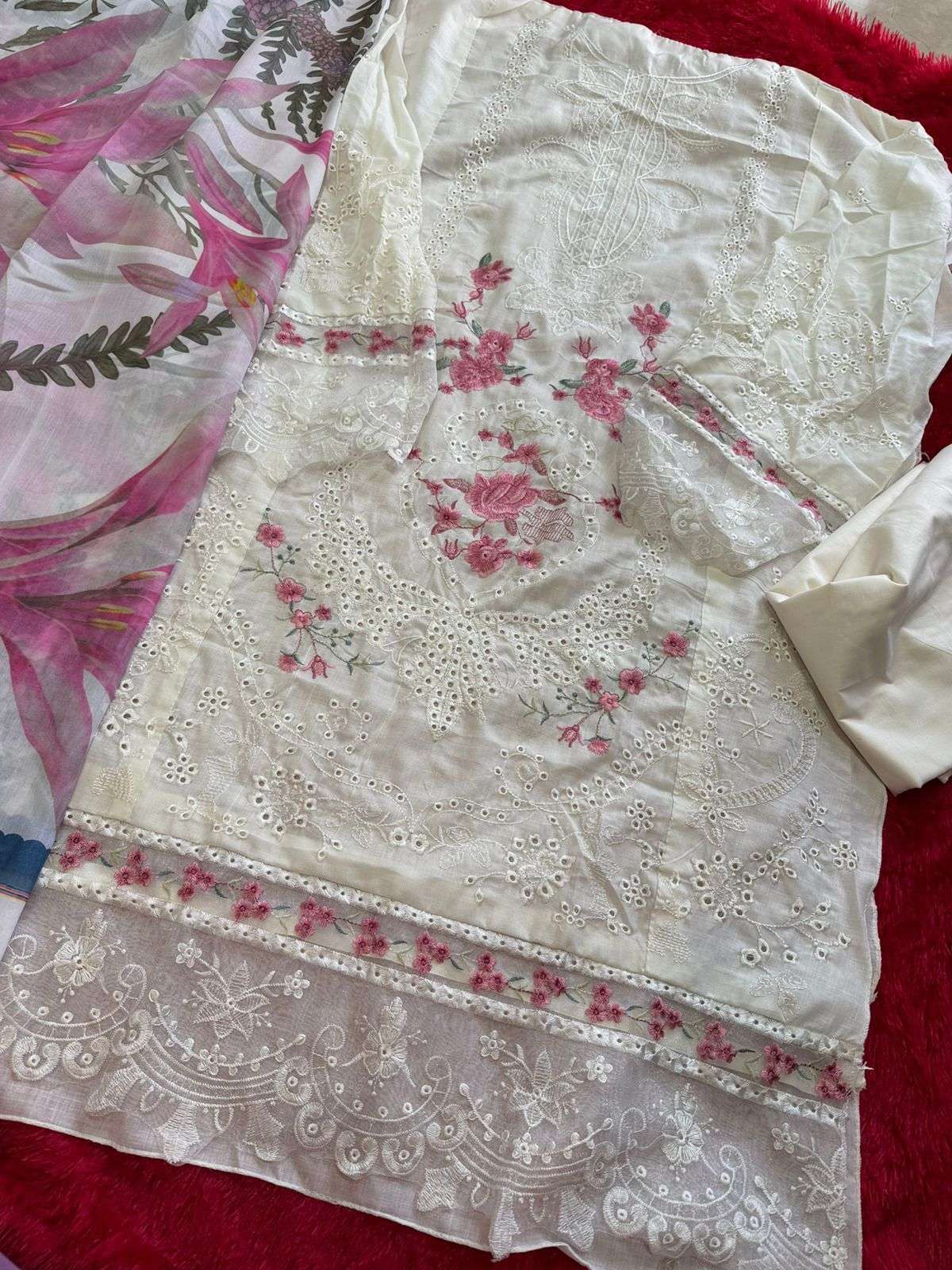 MEHBOOB  TEX  OMBRE NX VOL 10 COTTON EMBROIDERY DESIGNER WORK SUIT