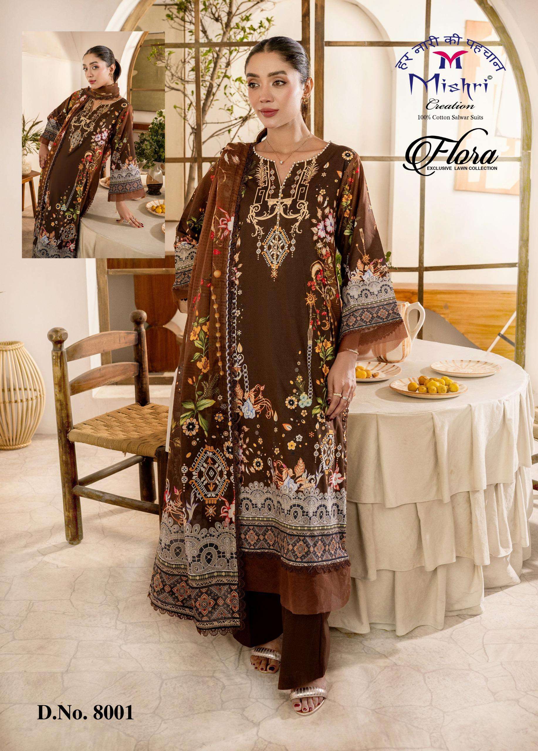 MISHRI CREATION FLORA VOL 8 LAWN COTTON DIGITAL PRINTS SALWAR SUIT