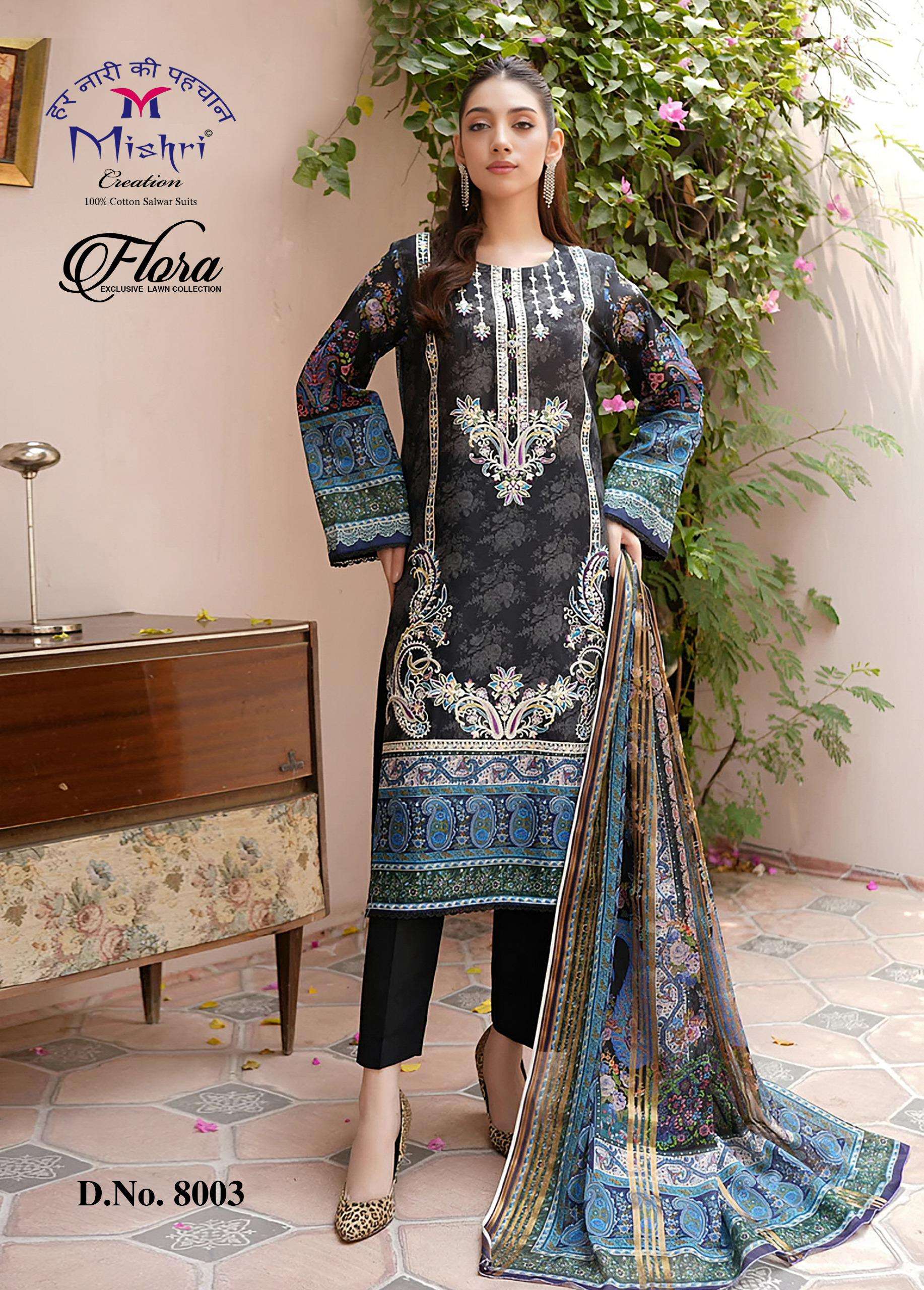 MISHRI CREATION FLORA VOL 8 LAWN COTTON DIGITAL PRINTS SALWAR SUIT