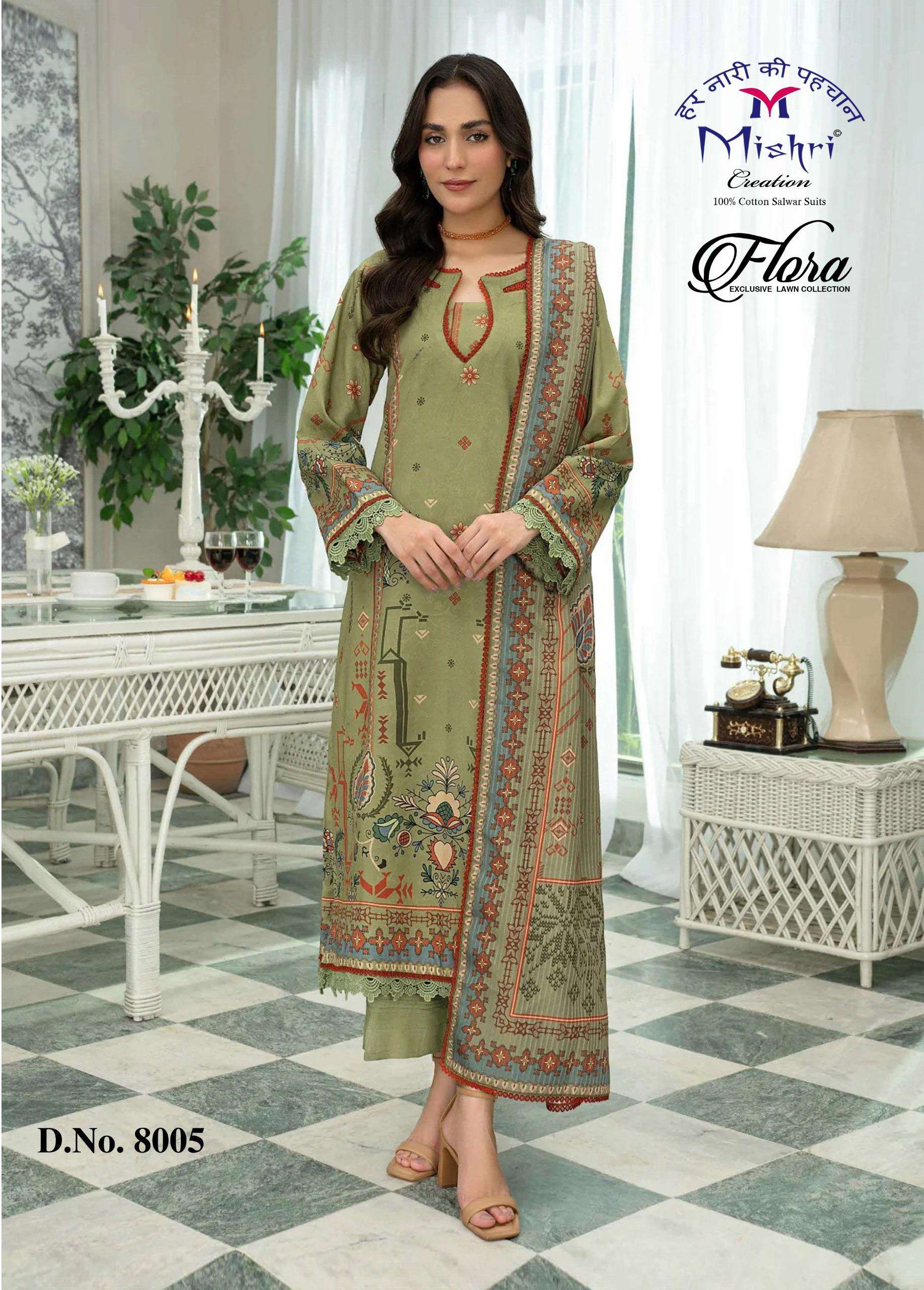 MISHRI CREATION FLORA VOL 8 LAWN COTTON DIGITAL PRINTS SALWAR SUIT