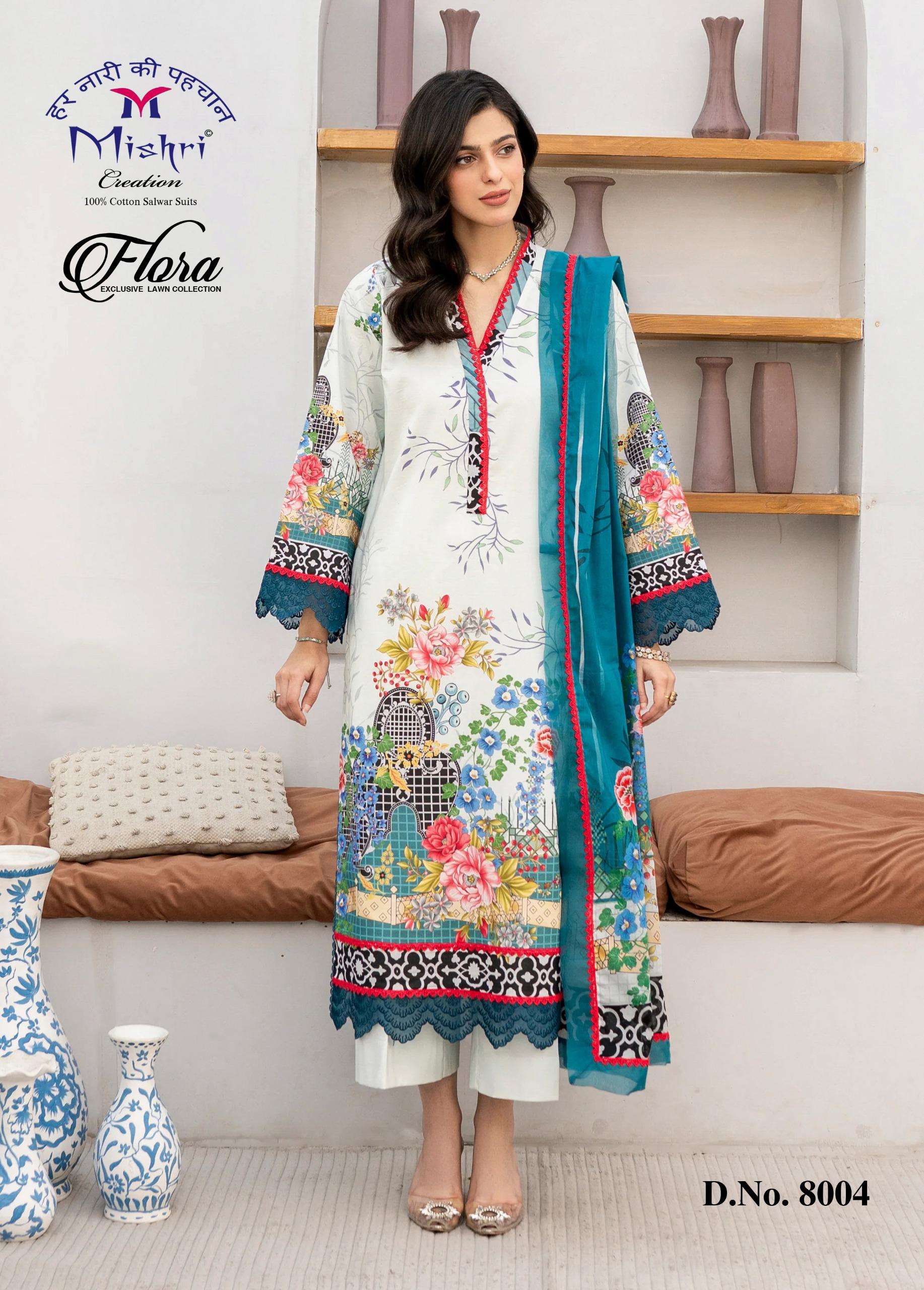 MISHRI CREATION FLORA VOL 8 LAWN COTTON DIGITAL PRINTS SALWAR SUIT
