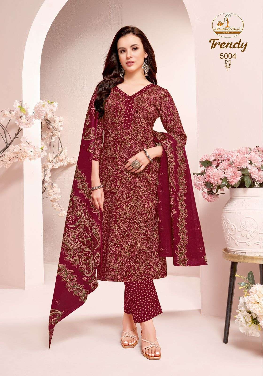 MISS WORLD CHOICE TRENDY VOL 5 COTTON PRINTED LADIES SALWAR SUIT