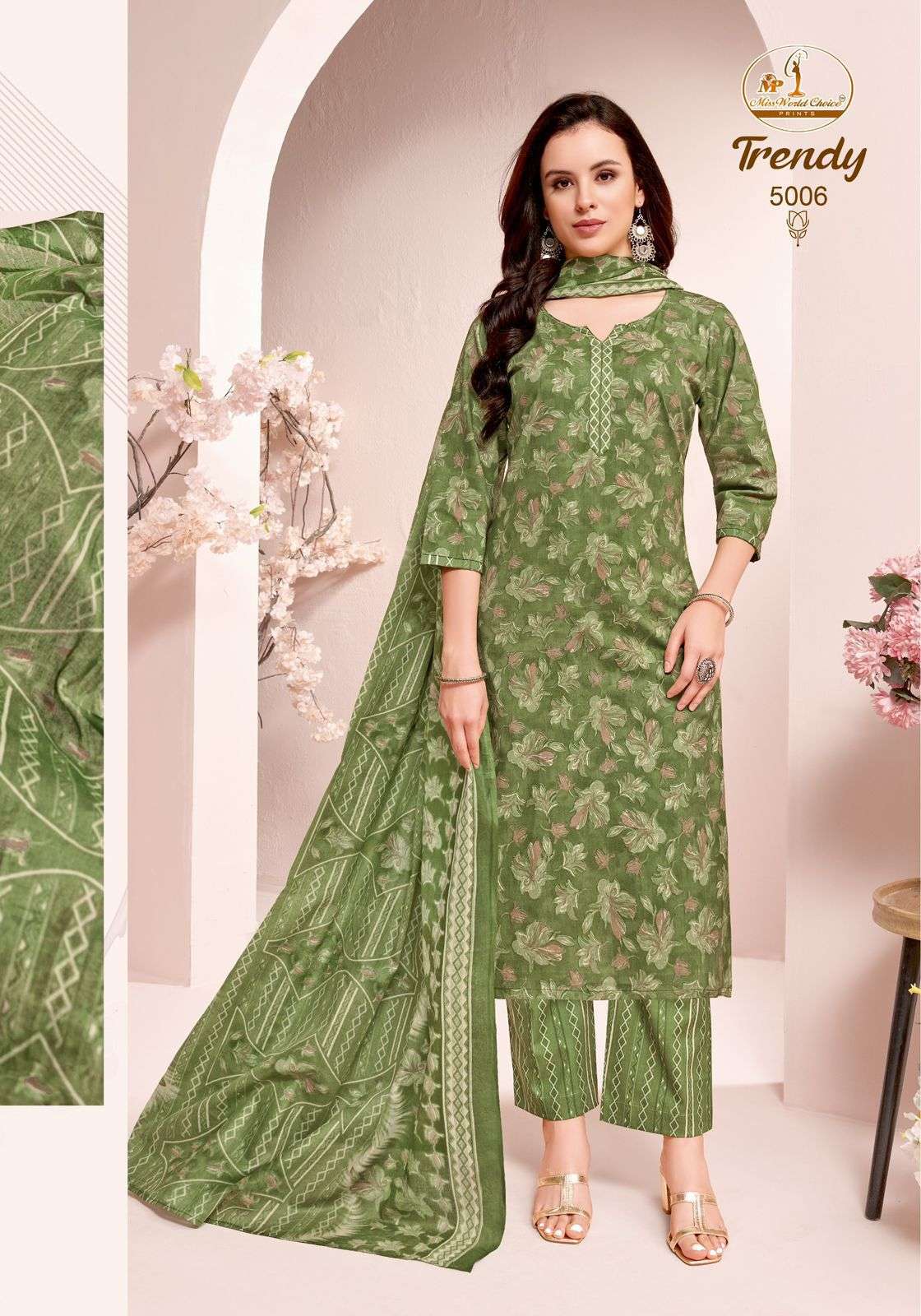 MISS WORLD CHOICE TRENDY VOL 5 COTTON PRINTED LADIES SALWAR SUIT