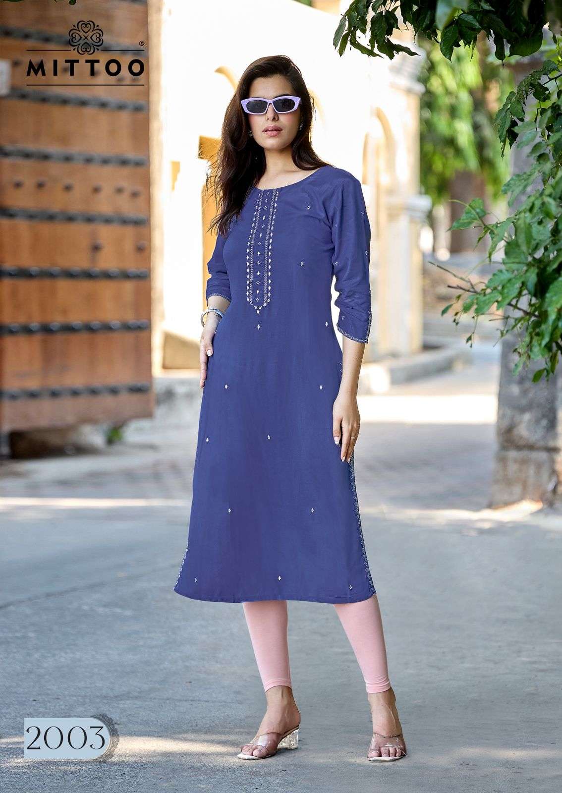 MITTOO HAYA RAYON FANCY WORKS LADIES KURTI 