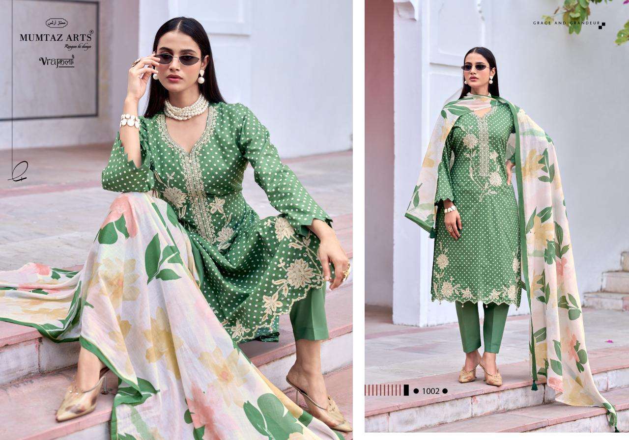 MUMTAZ ARTS GEET VISCOSE DIGITAL PRINT WITH DESIGNER WORK SUIT
