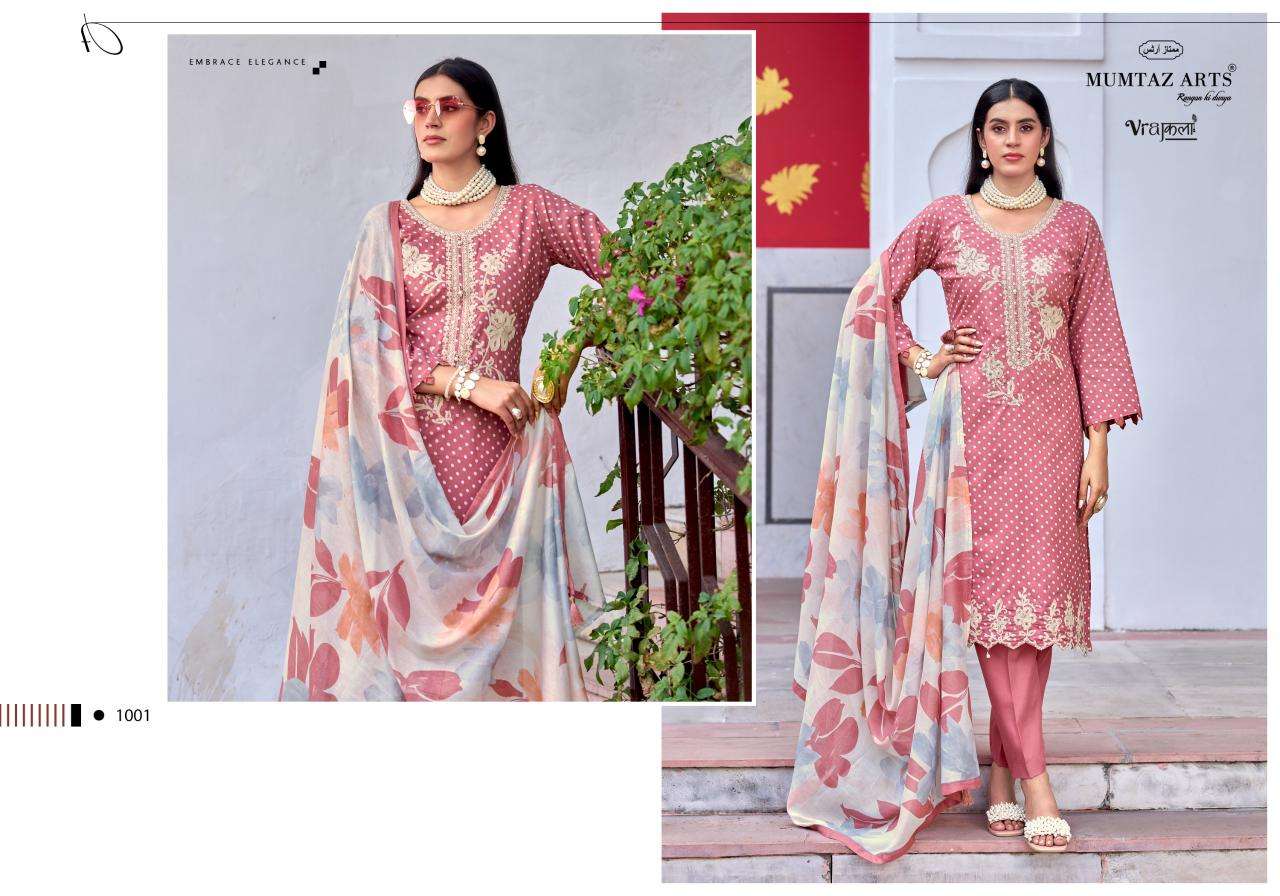 MUMTAZ ARTS GEET VISCOSE DIGITAL PRINT WITH DESIGNER WORK SUIT