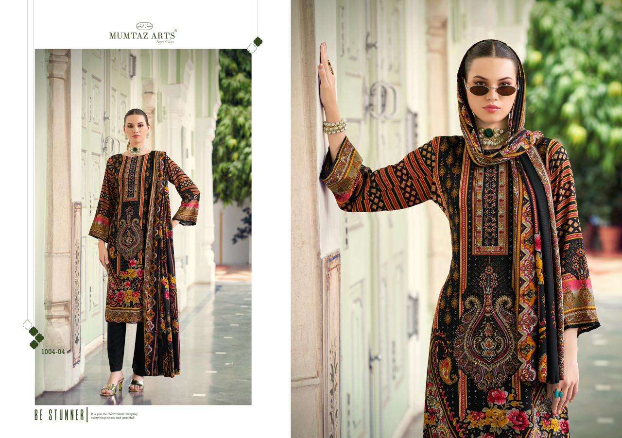 MUMTAZ ARTS ZEENAT VISCOSE DIGITAL PRINT WITH FANCY WORK SUIT
