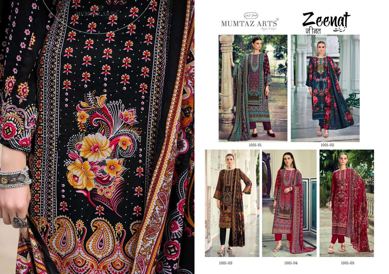 MUMTAZ ARTS ZEENAT VISCOSE DIGITAL PRINT WITH FANCY WORK SUIT