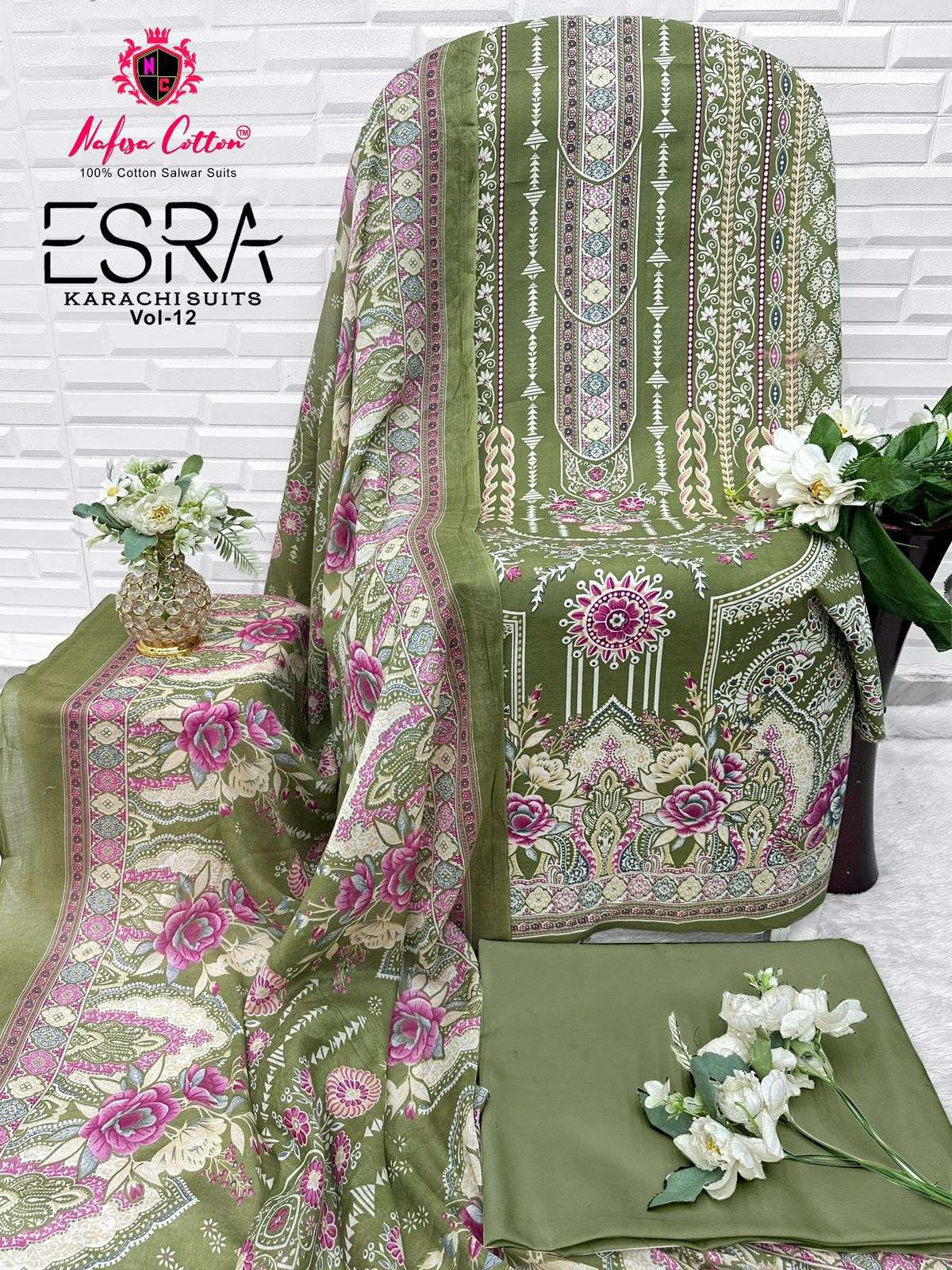 NAFISA COTTON ESRA VOL 12 COTTON DIGITAL PRINT SALWAR SUIT