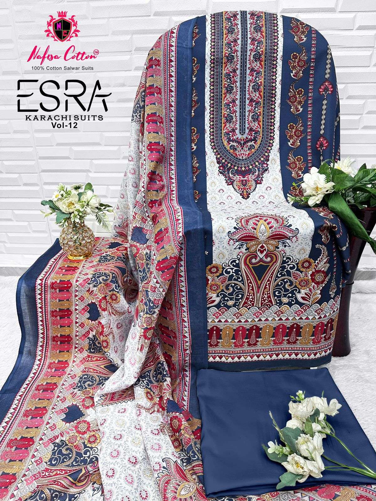 NAFISA COTTON ESRA VOL 12 COTTON DIGITAL PRINT SALWAR SUIT