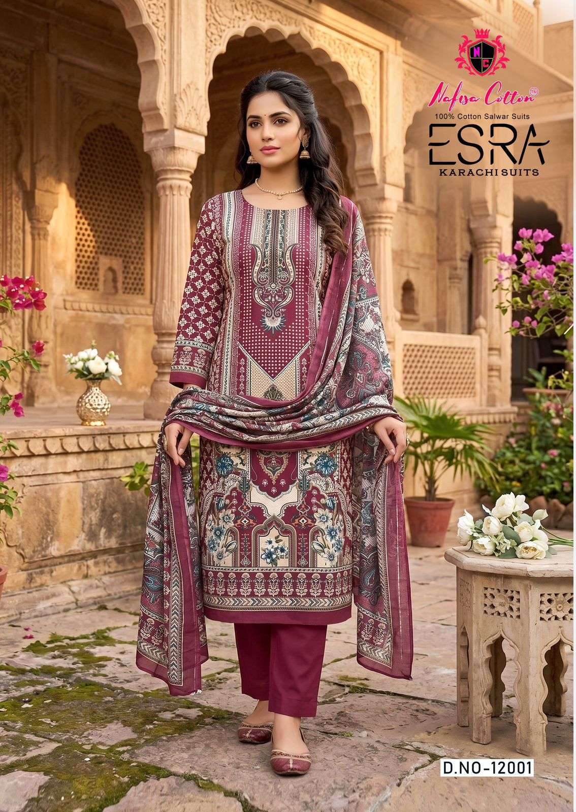 NAFISA COTTON ESRA VOL 12 COTTON DIGITAL PRINT SALWAR SUIT