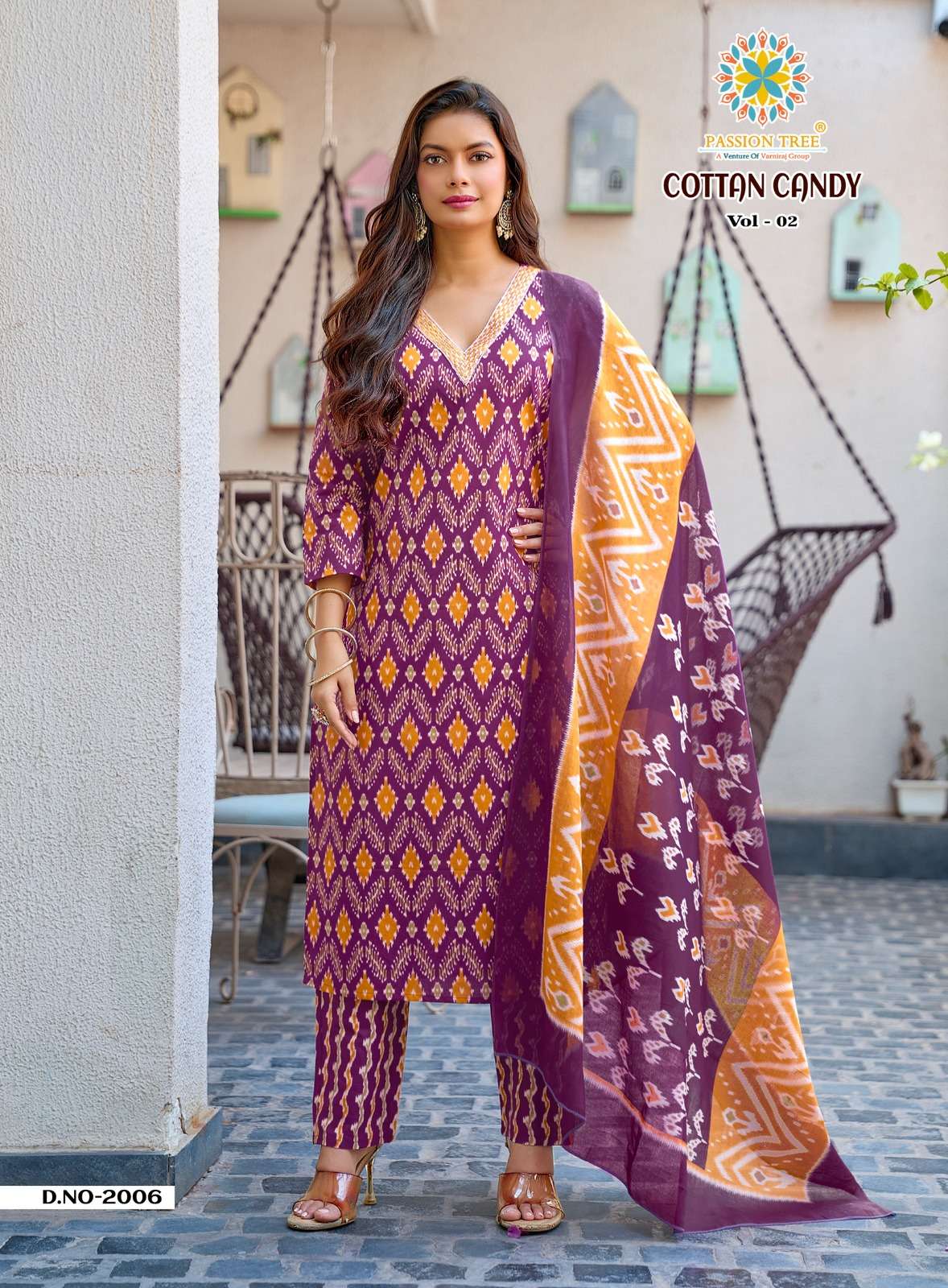 PASSION TREE COTTON CANDY VOL 2 COTTON PRINT LADIES 3PCS SET COLLECTION 