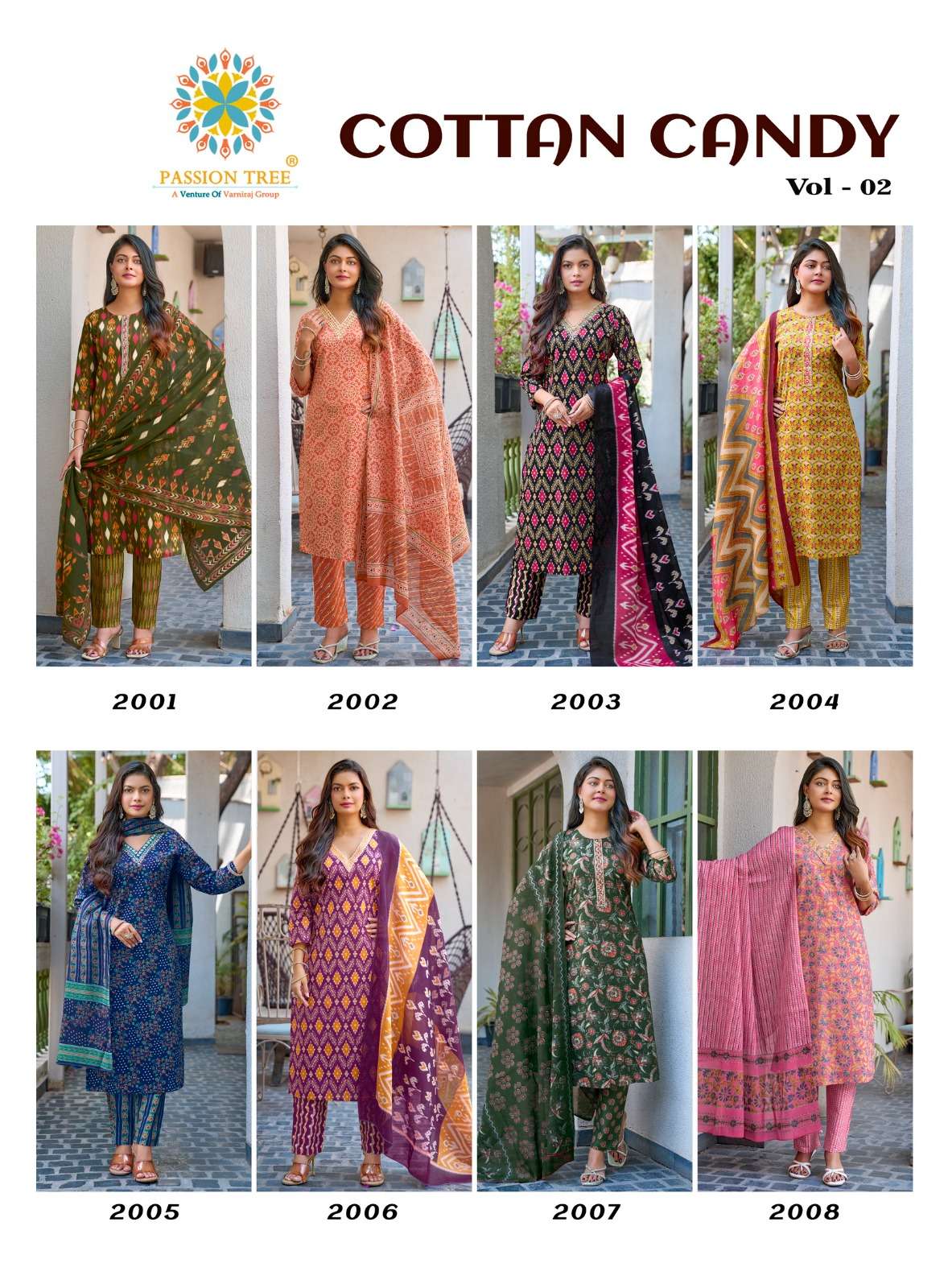 PASSION TREE COTTON CANDY VOL 2 COTTON PRINT LADIES 3PCS SET COLLECTION 