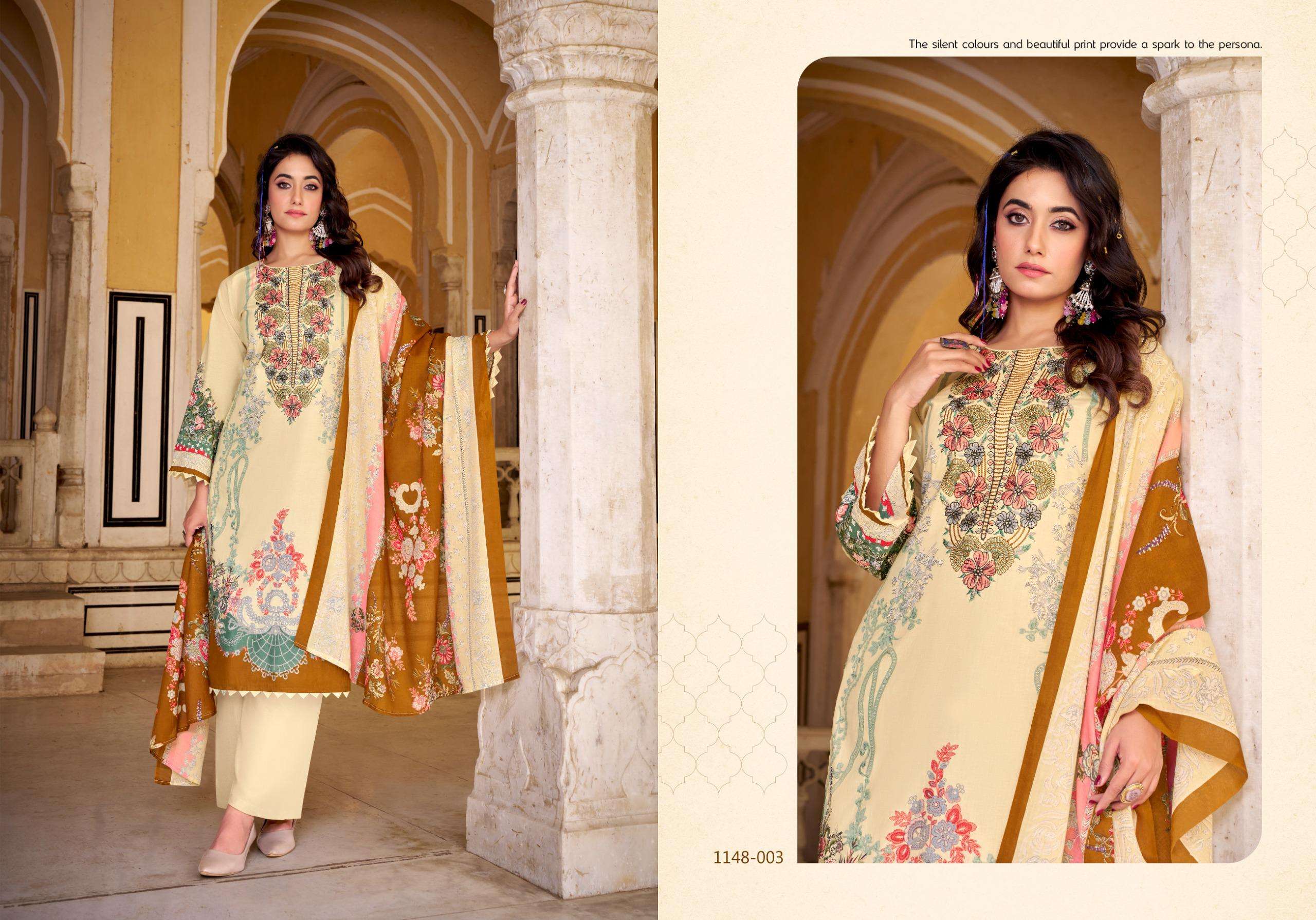 ROMANI AARZU VOL 32 COTTON DIGITAL PRINTS WITH FANCY WORK SUIT