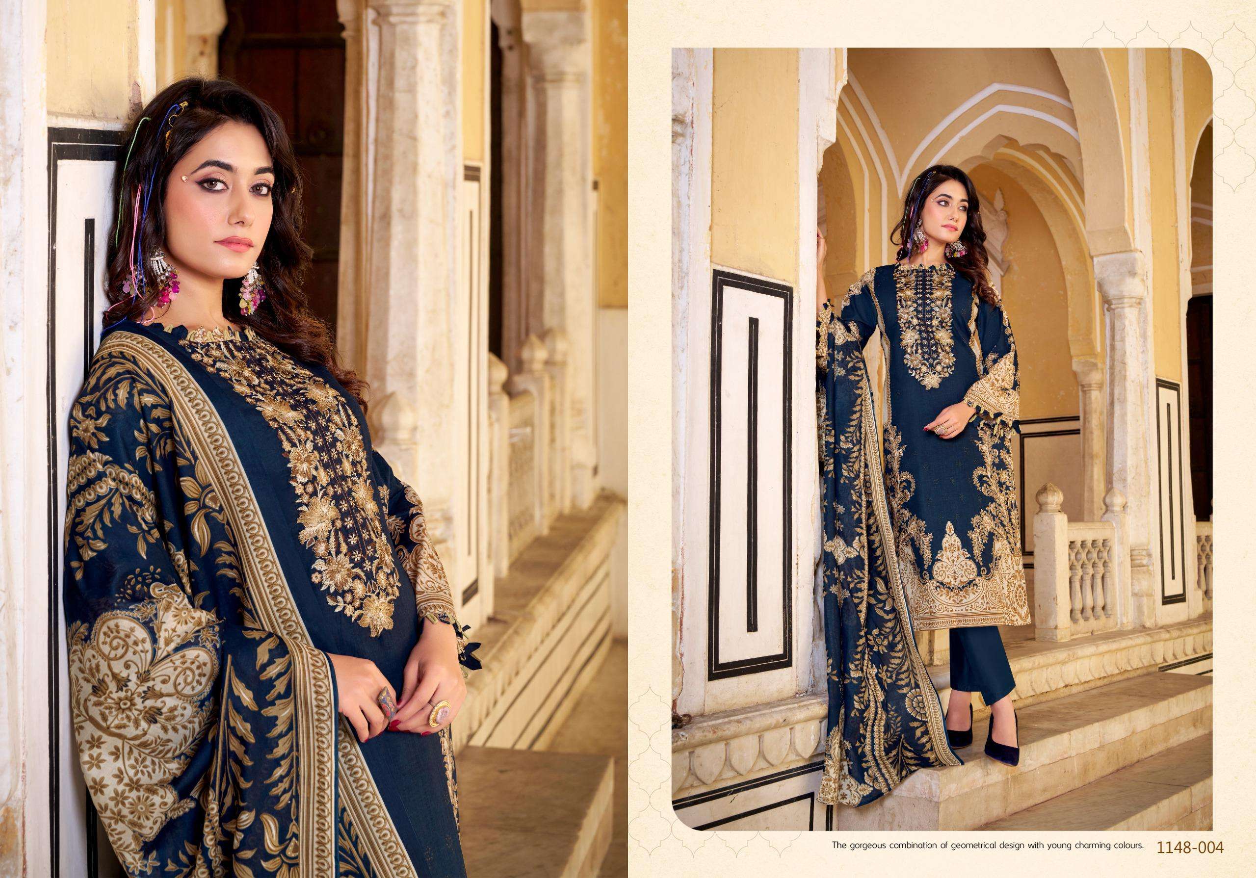 ROMANI AARZU VOL 32 COTTON DIGITAL PRINTS WITH FANCY WORK SUIT