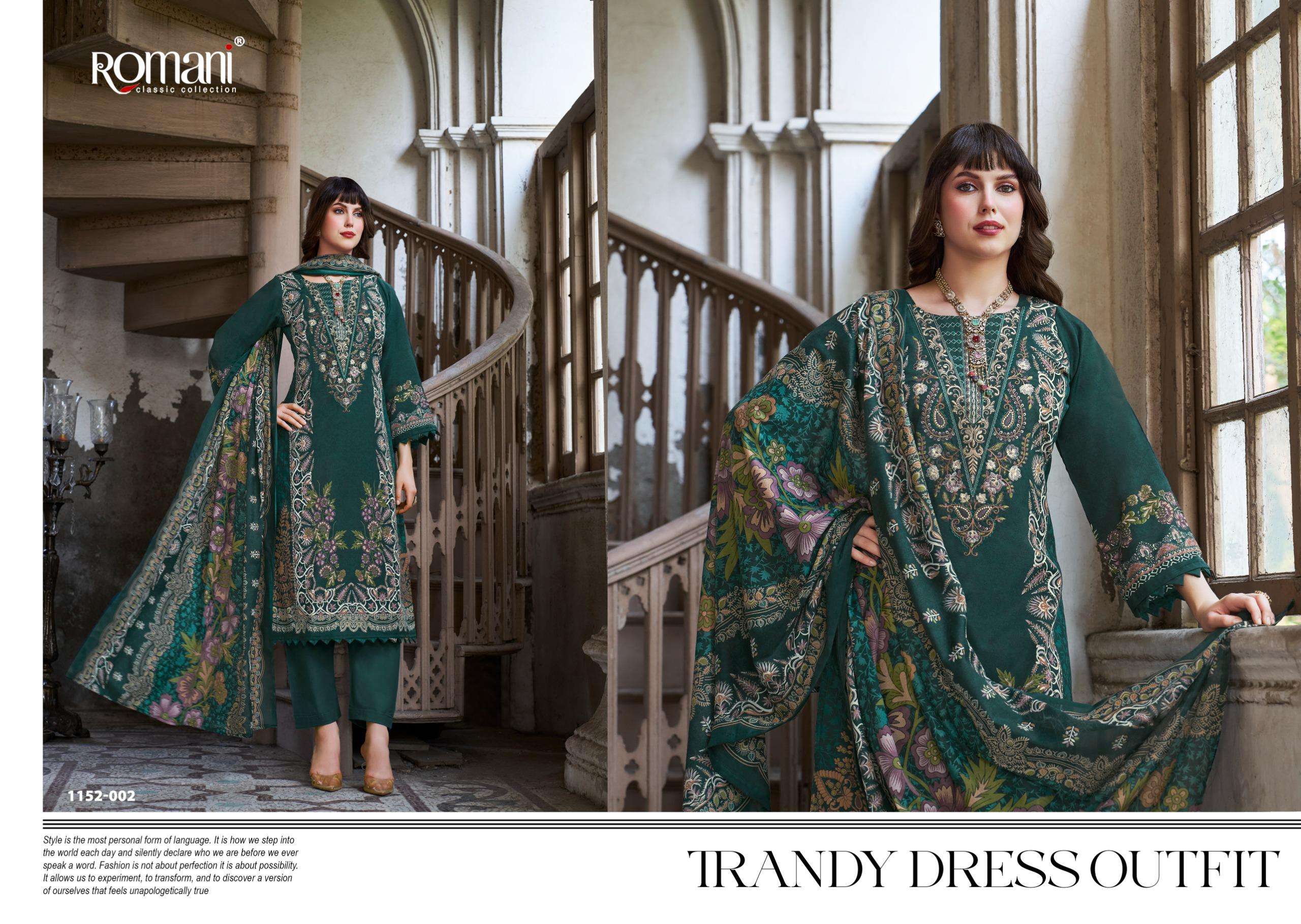 ROMANI AARZU VOL 33 COTTON DIGITAL PRINTS WITH FANCY WORK SUIT