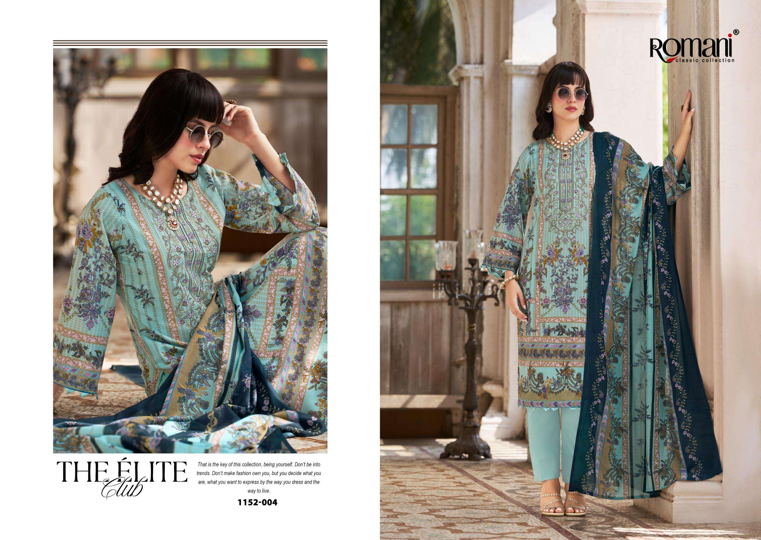 ROMANI AARZU VOL 33 COTTON DIGITAL PRINTS WITH FANCY WORK SUIT
