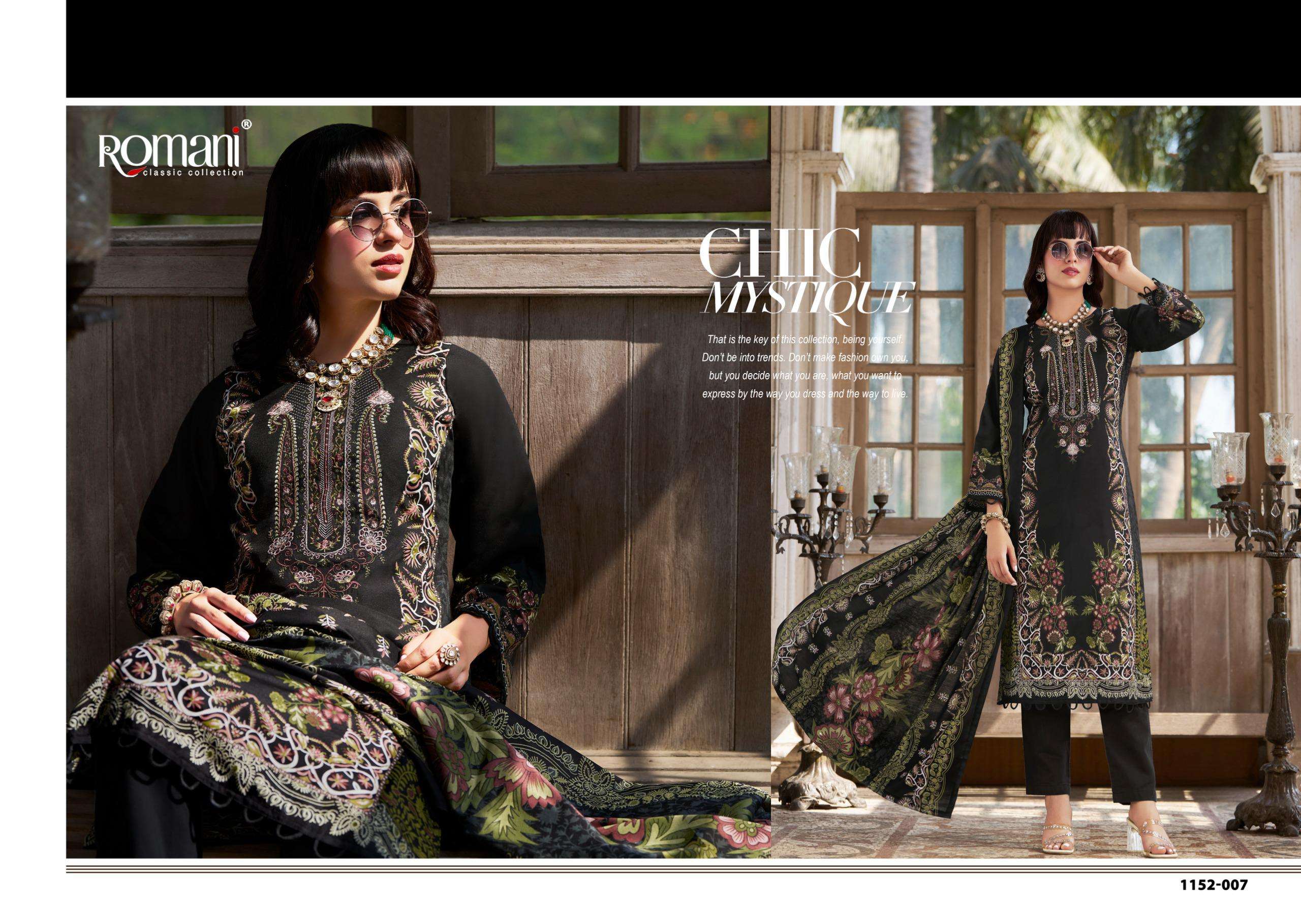 ROMANI AARZU VOL 33 COTTON DIGITAL PRINTS WITH FANCY WORK SUIT